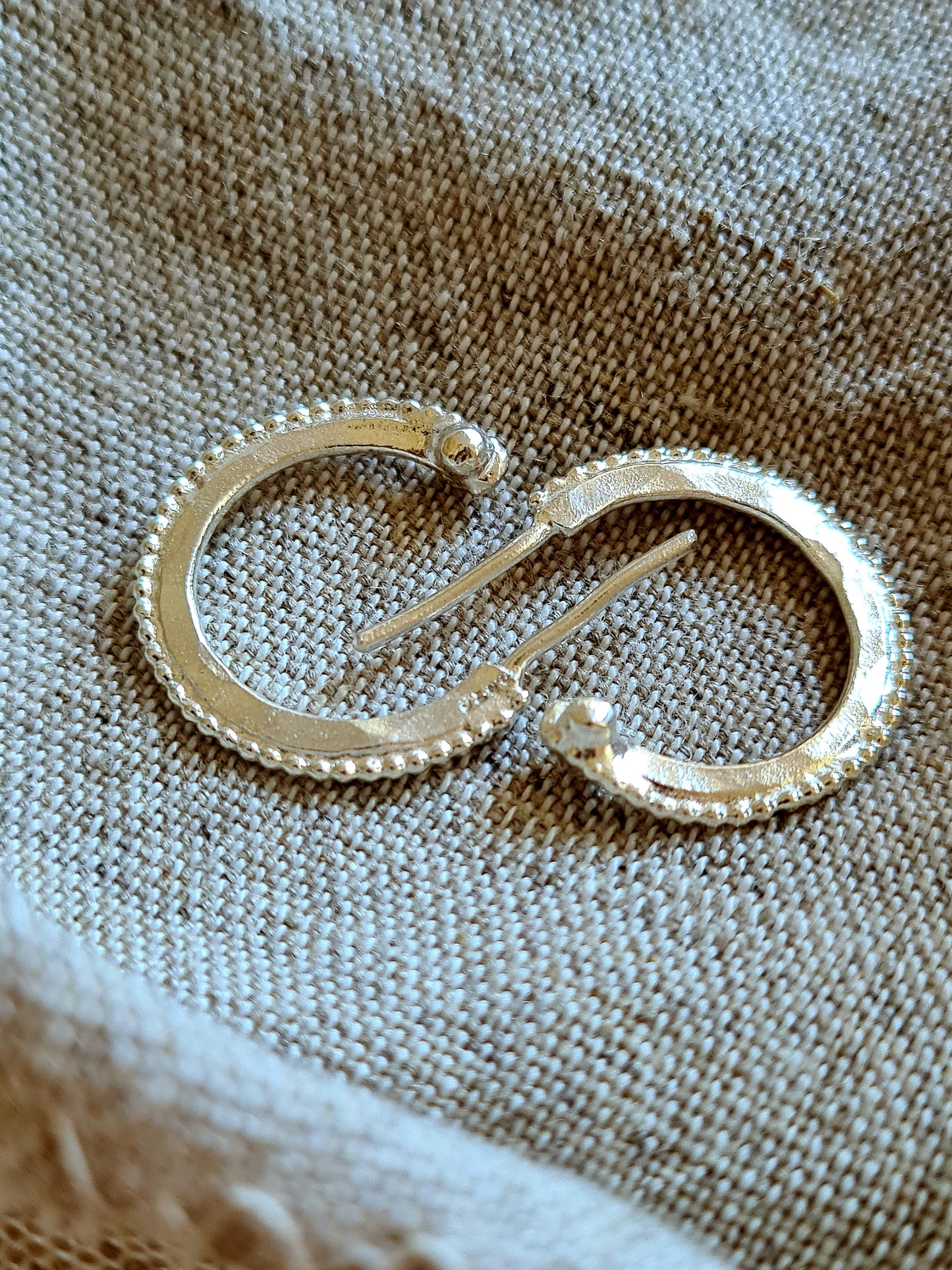 Ancient Hoop Earrings Silver