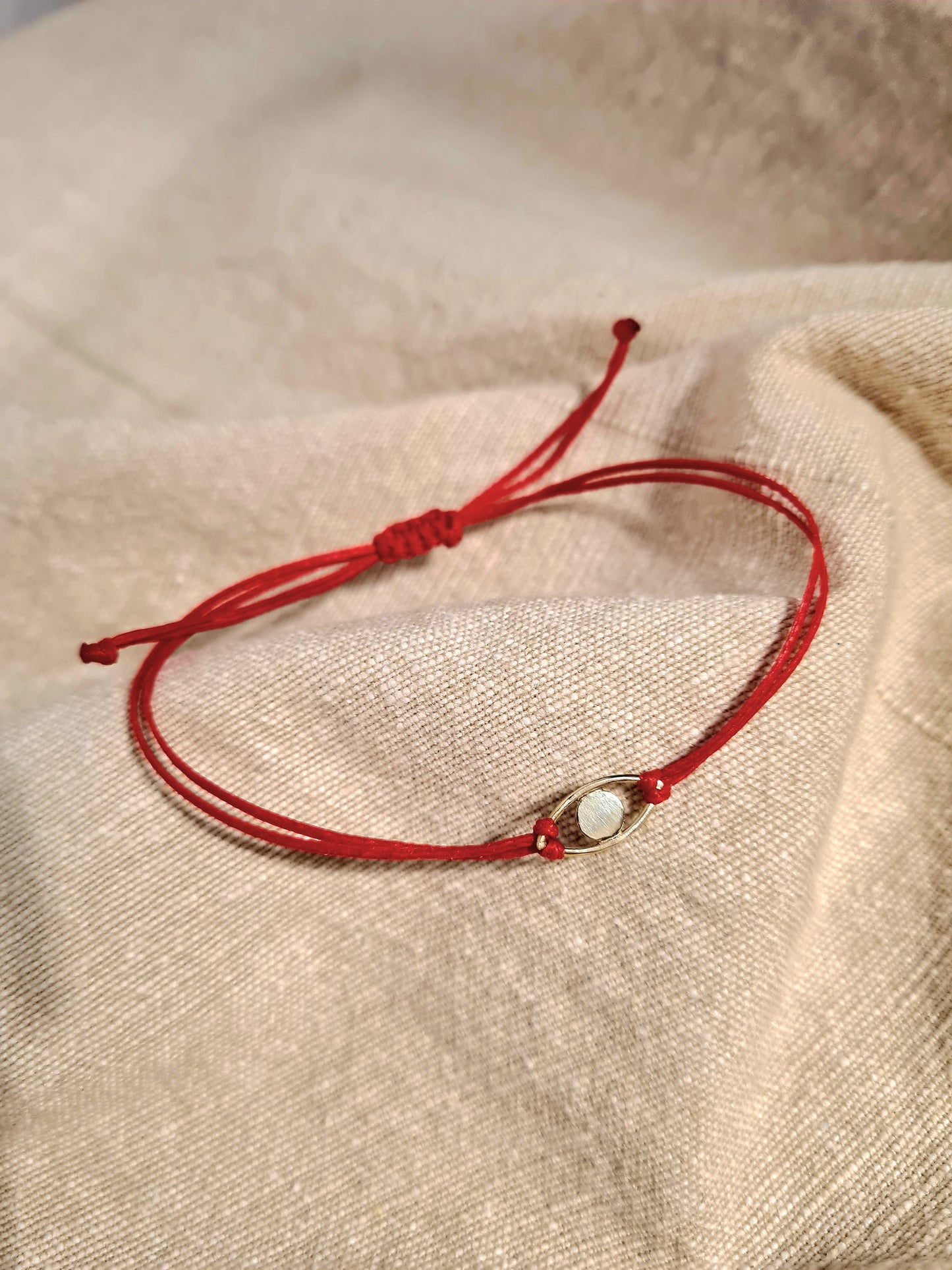 Eye Thread Bracelet Gold Plated