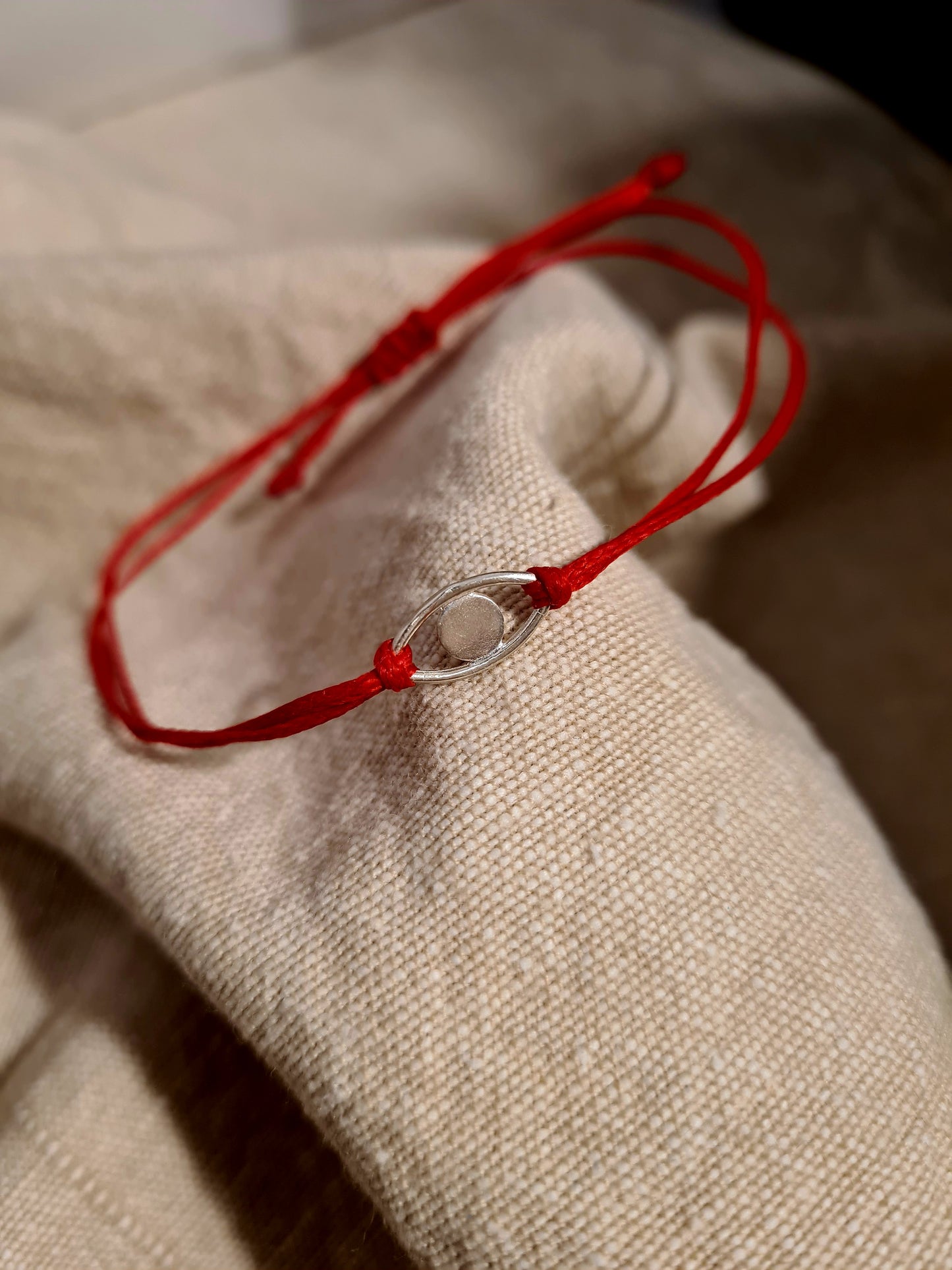 Eye Thread Bracelet Silver