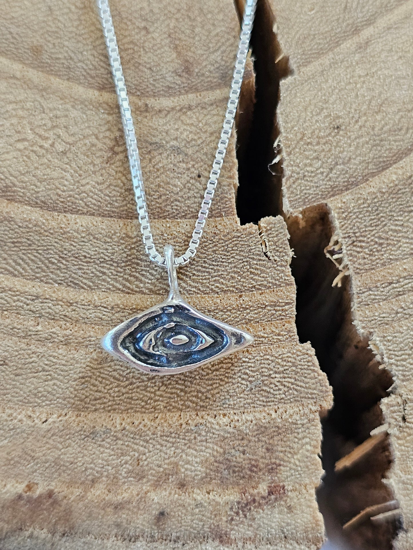Ethnic Eye Amulet Silver