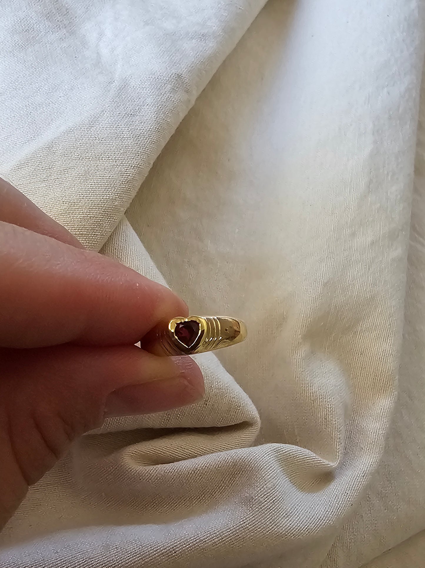 Heart Pinky Ring Gold Plated
