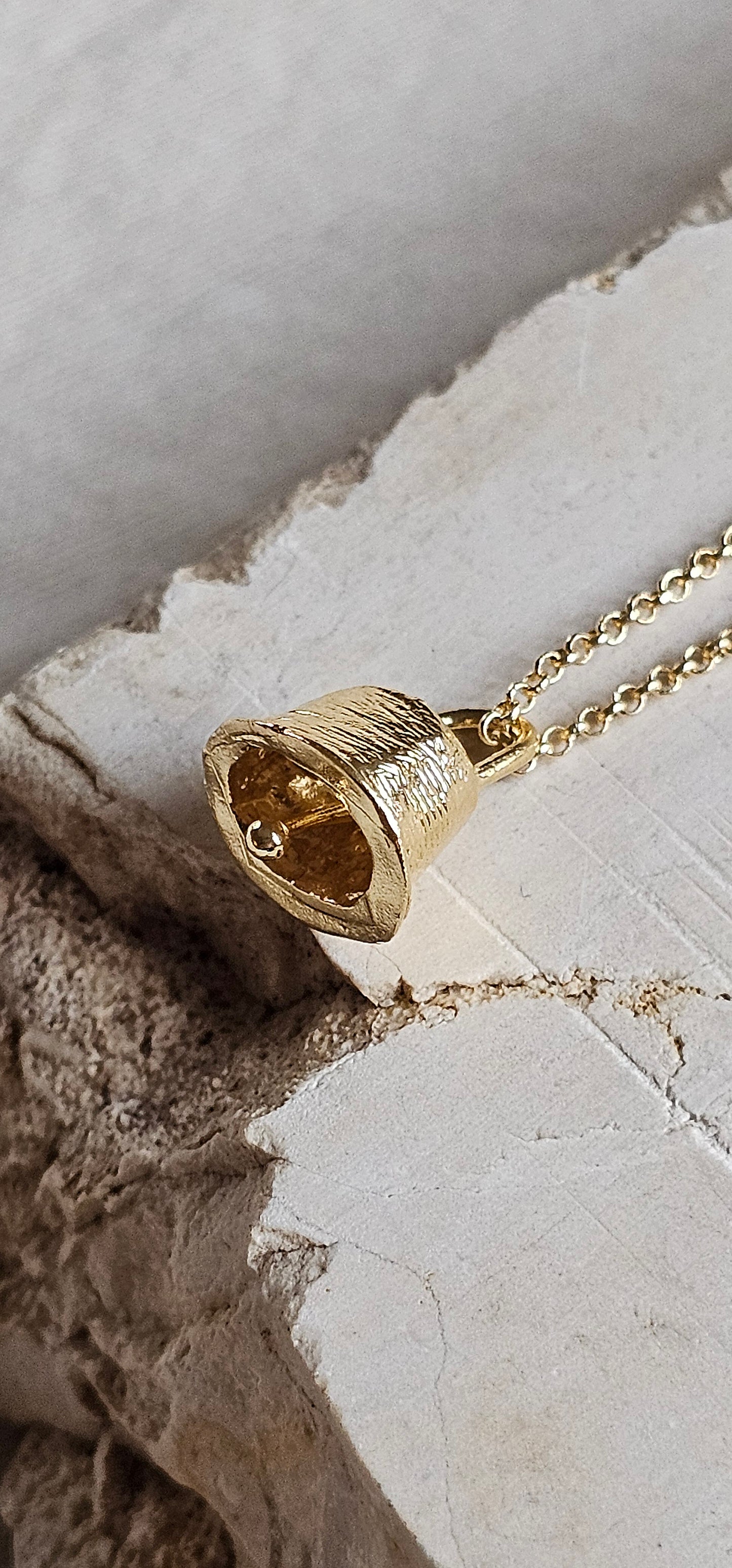 Prayer Bell Gold Plated