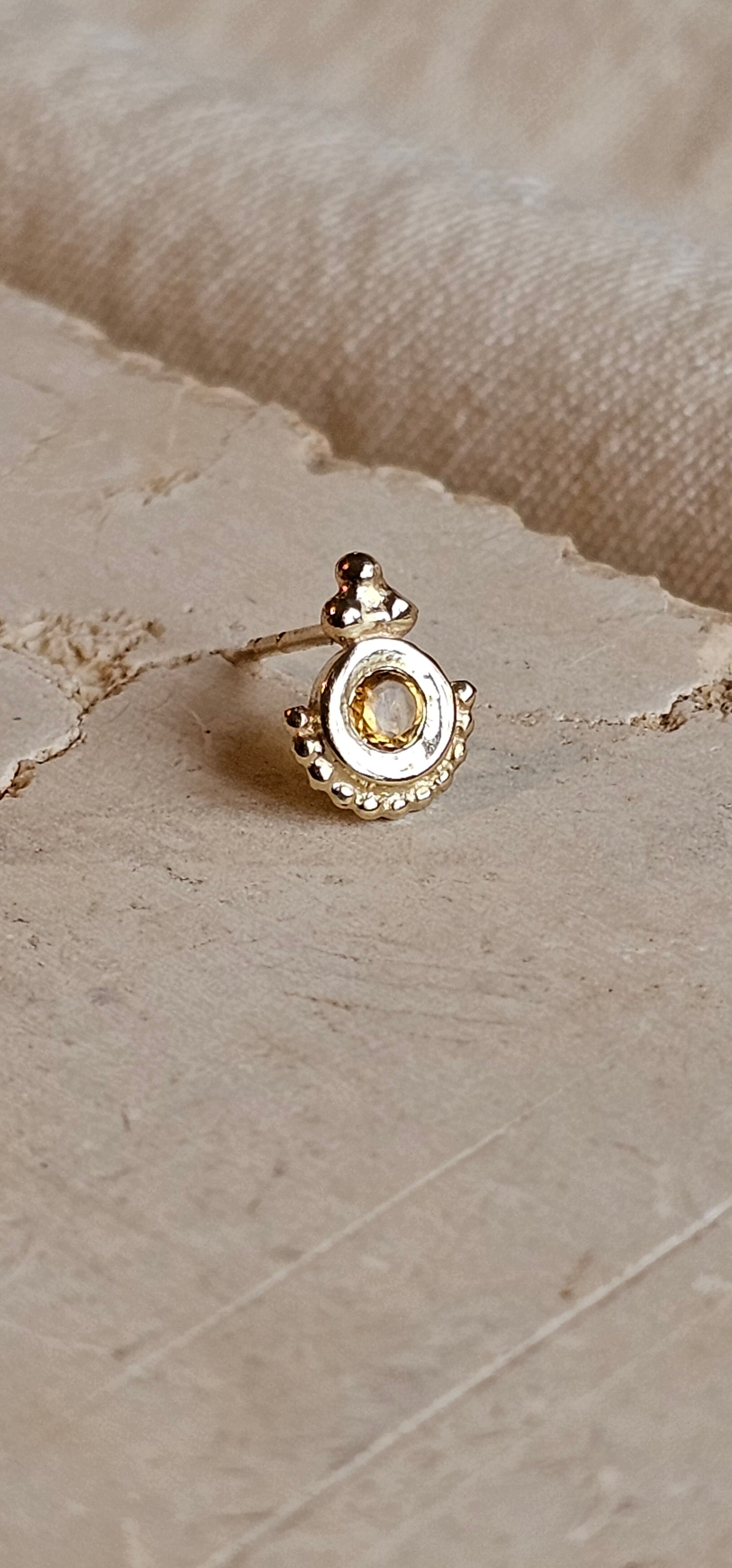 Owl Stud 14K
