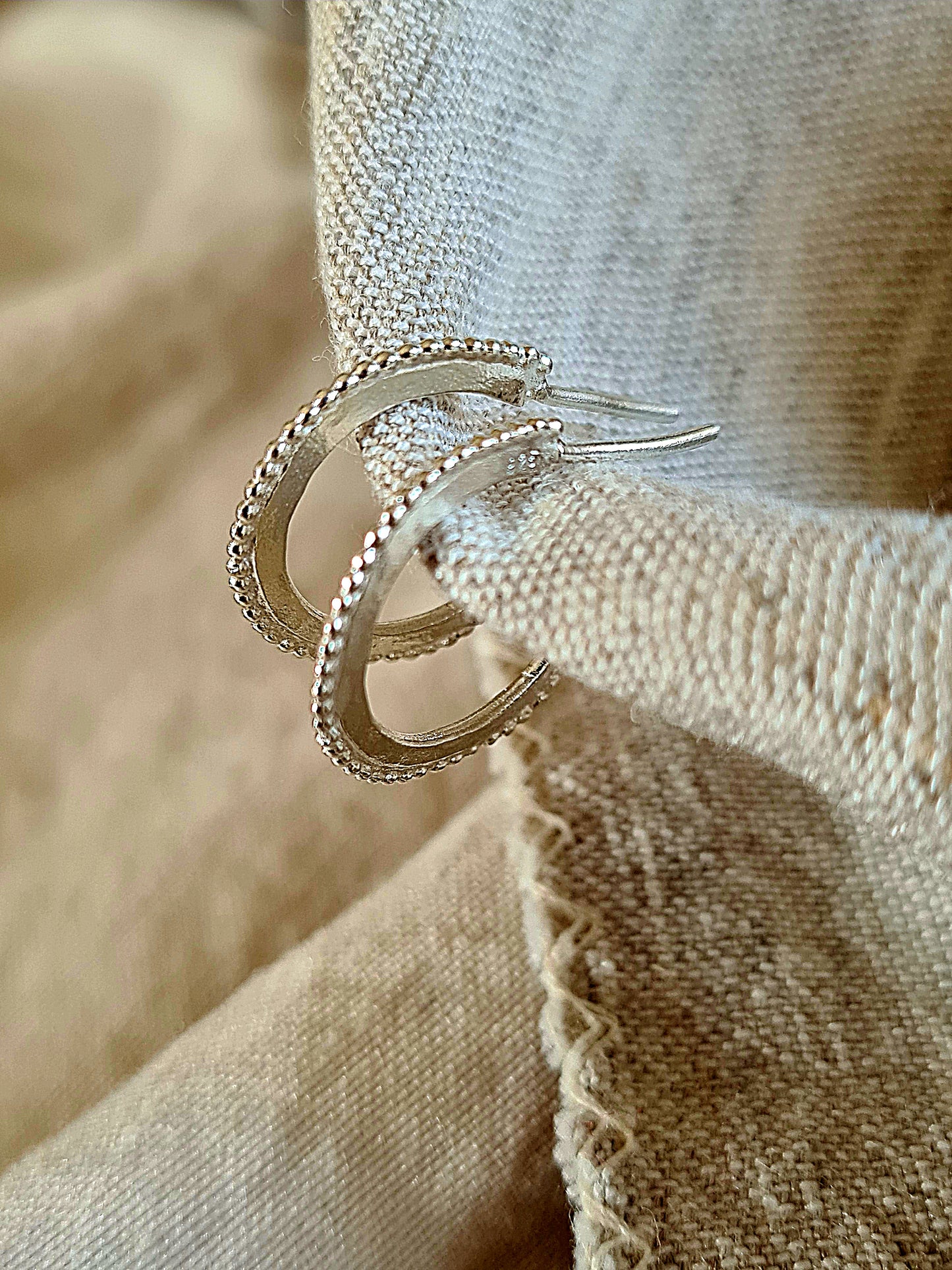 Ancient Hoop Earrings Silver