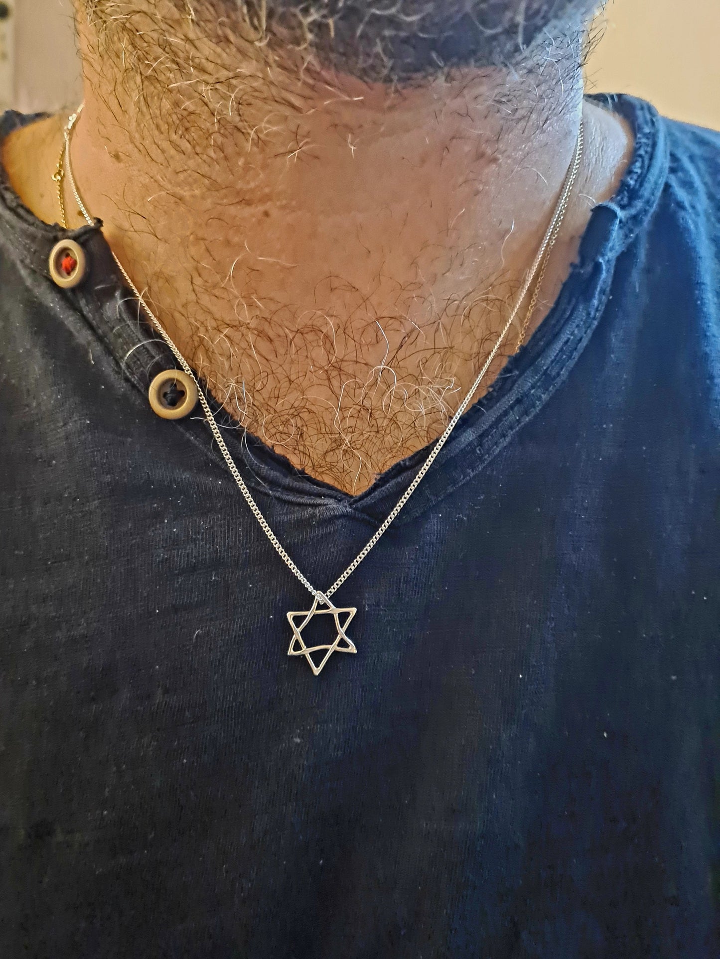 Star of David Amulet Medium Silver