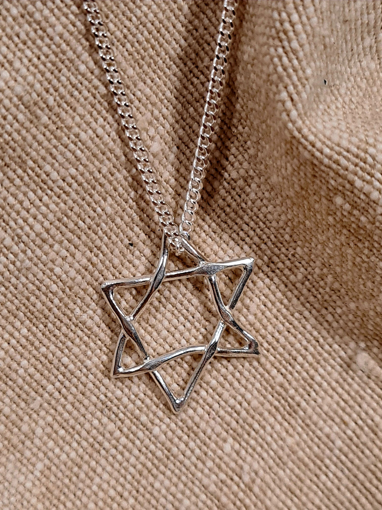 Star of David Amulet Medium Silver