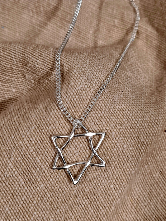 Star of David Amulet Medium Silver