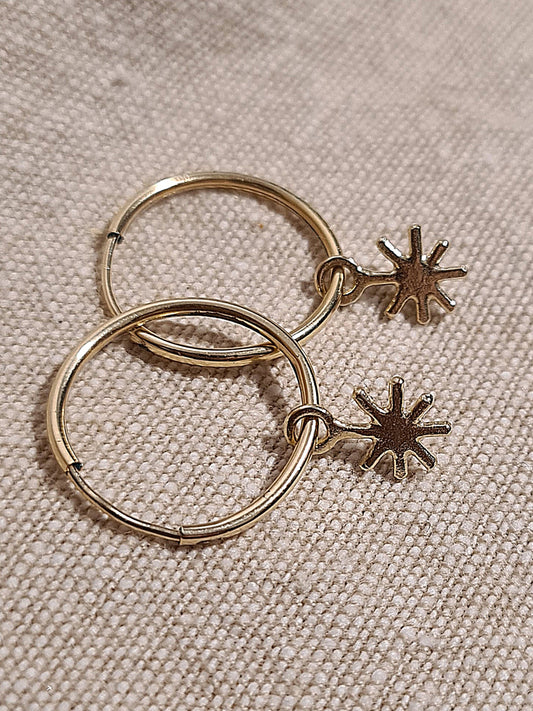 Sol Hoop Earrings 14K