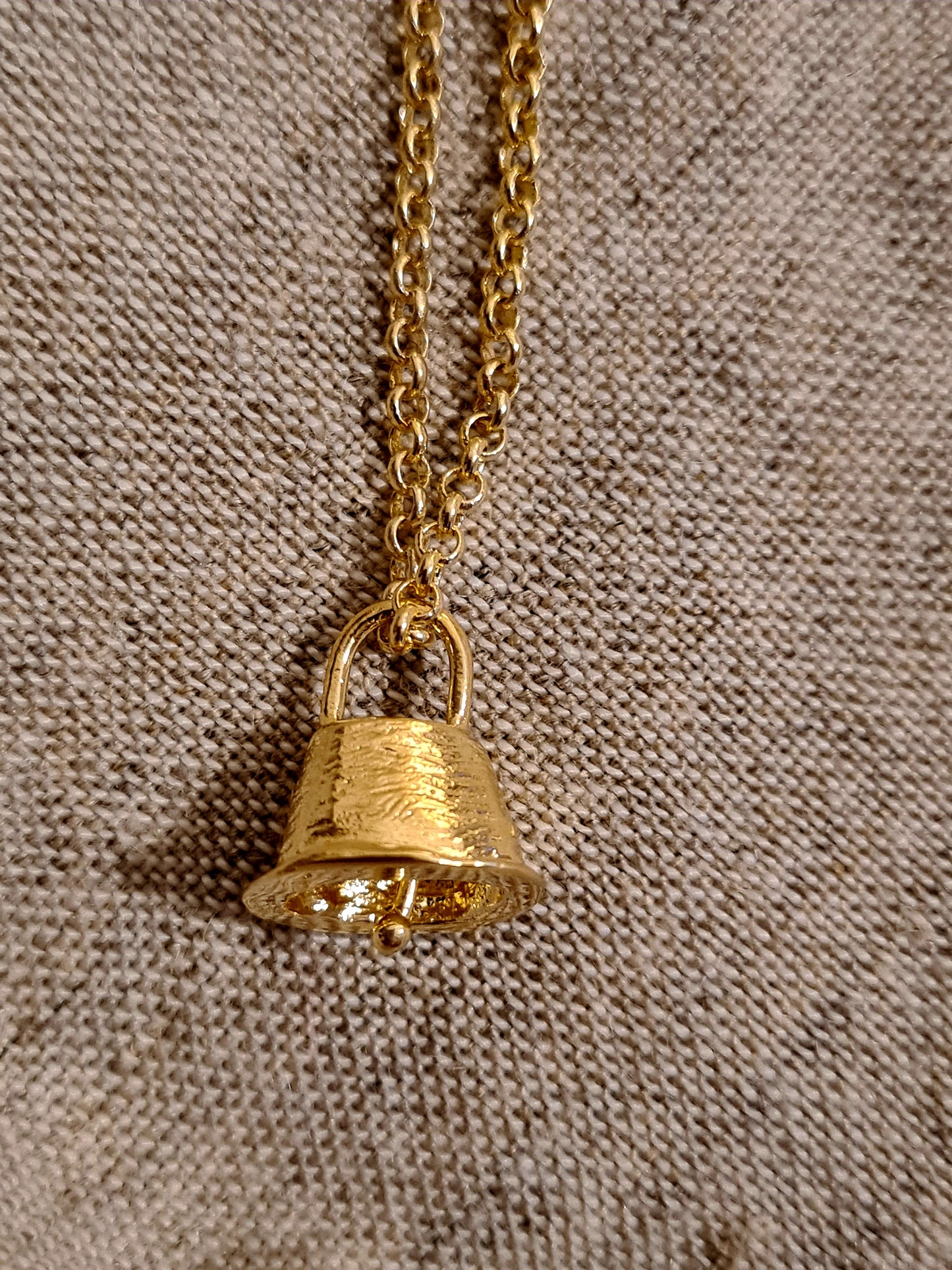 Prayer Bell Gold Plated