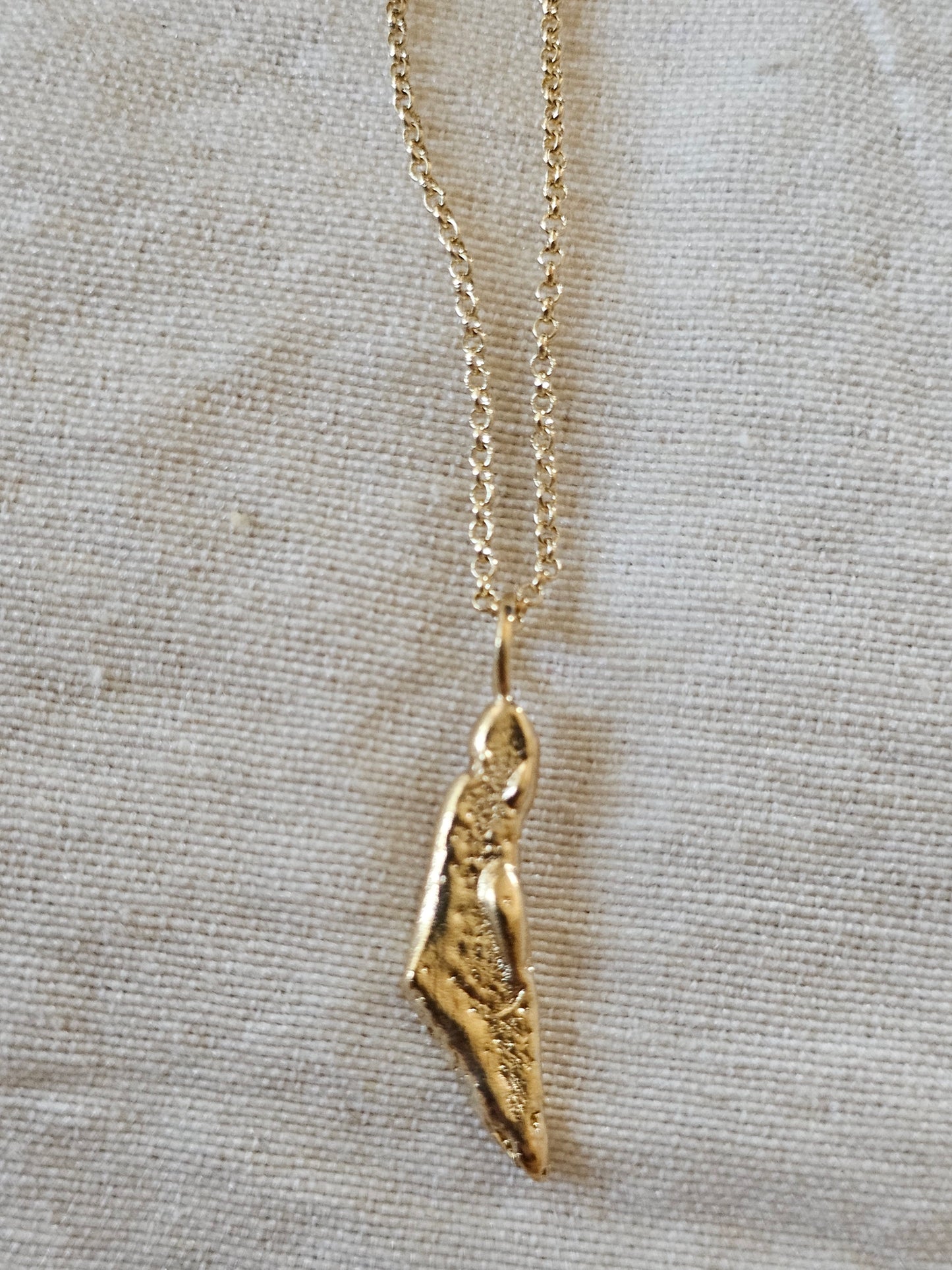 Israel Amulet Necklace Gold Plated