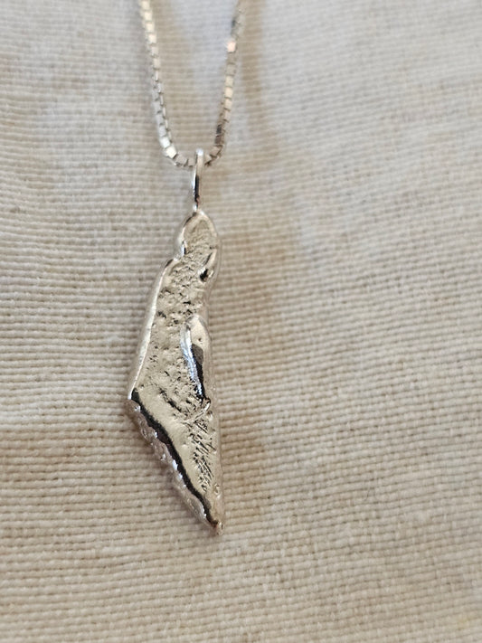 Israel Amulet Necklace Silver