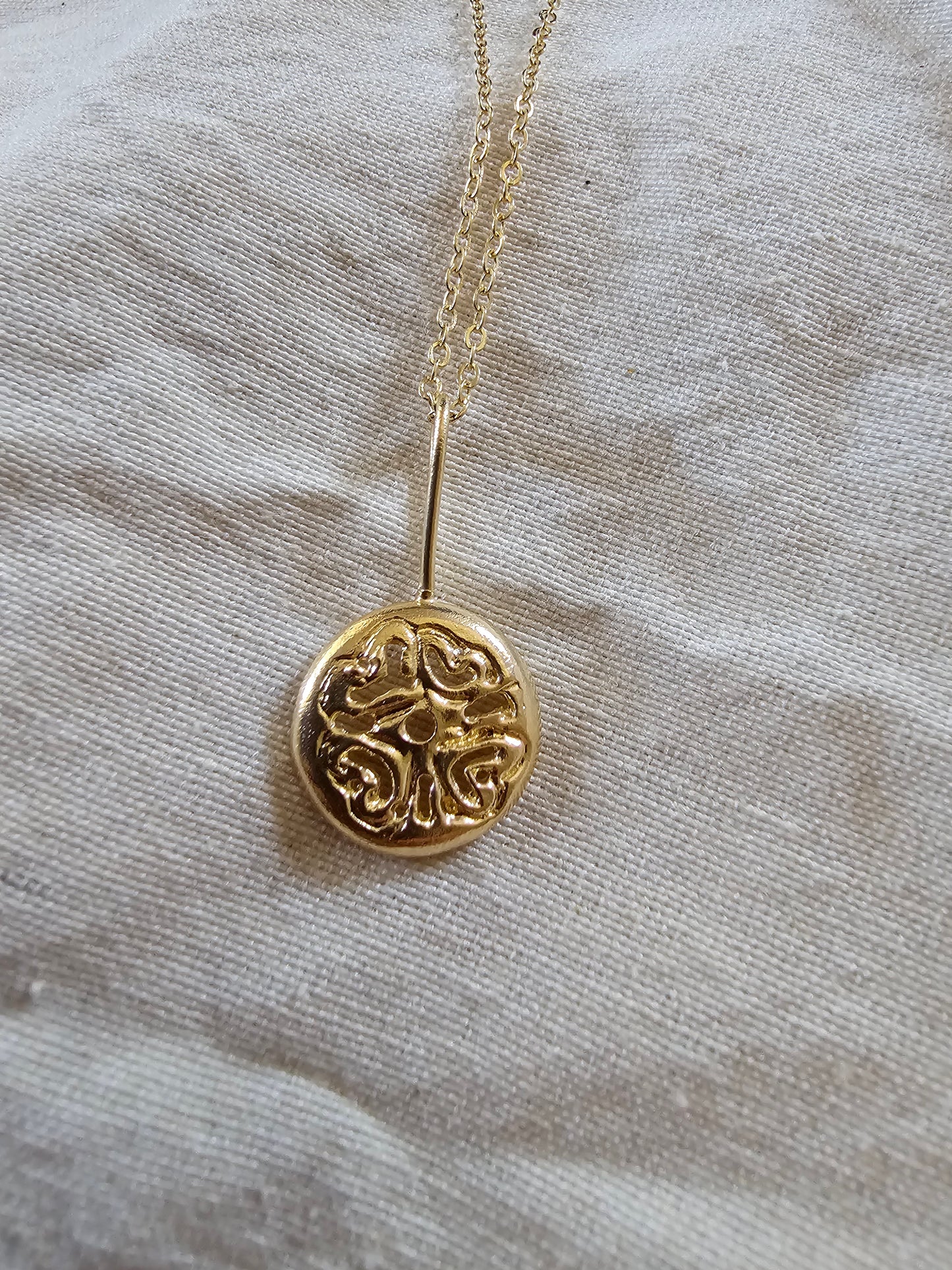 Ancient Lace Necklace 14K