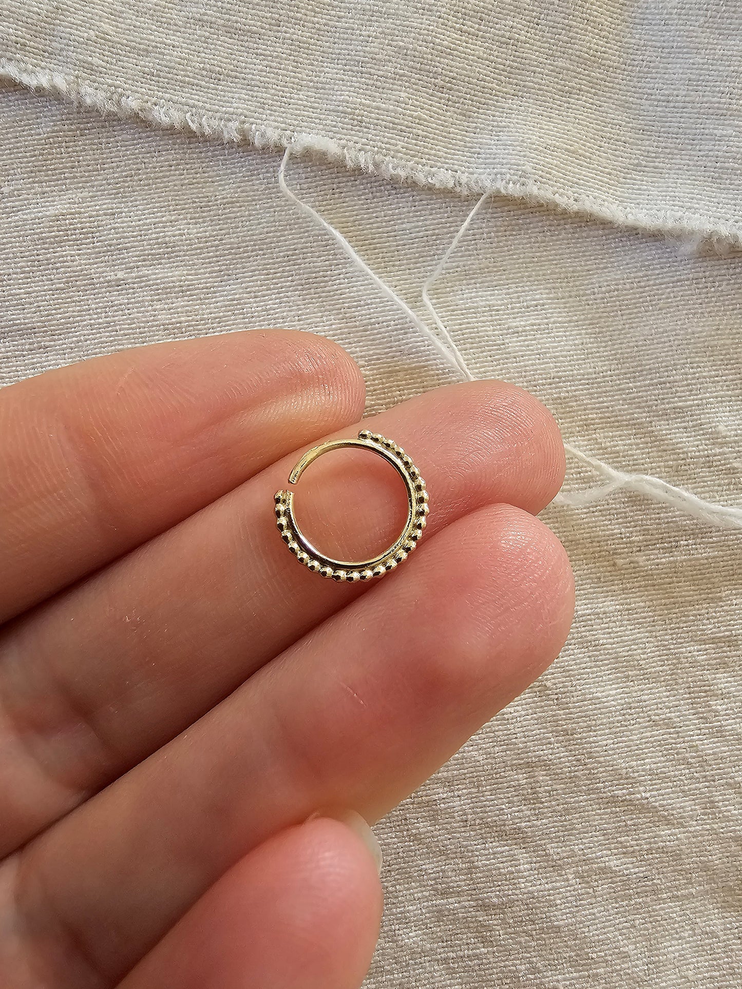 Tribal Nose Ring 14K