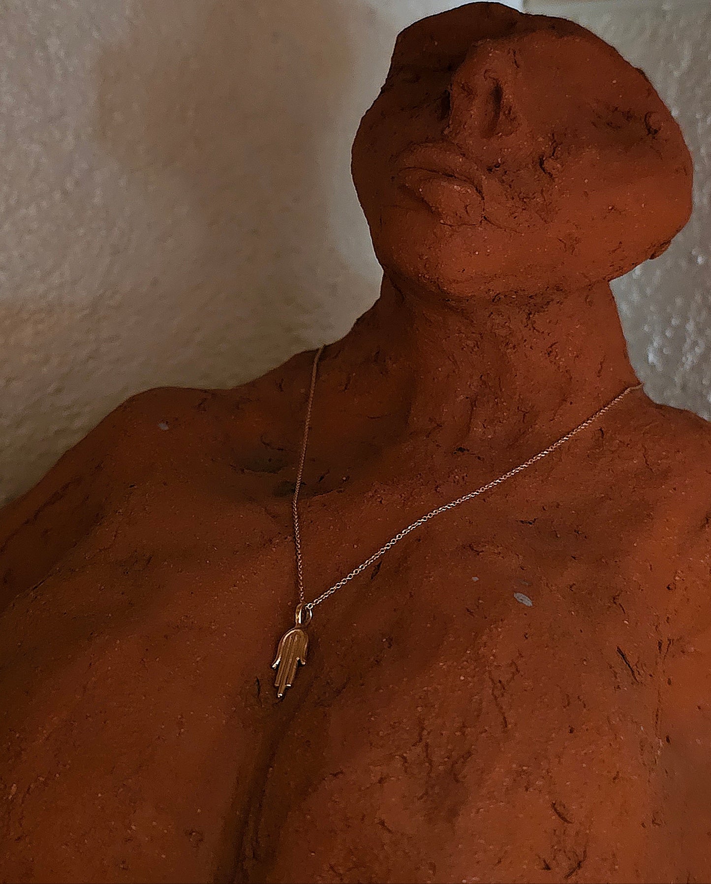 Hamsika Amulet Necklace 14K