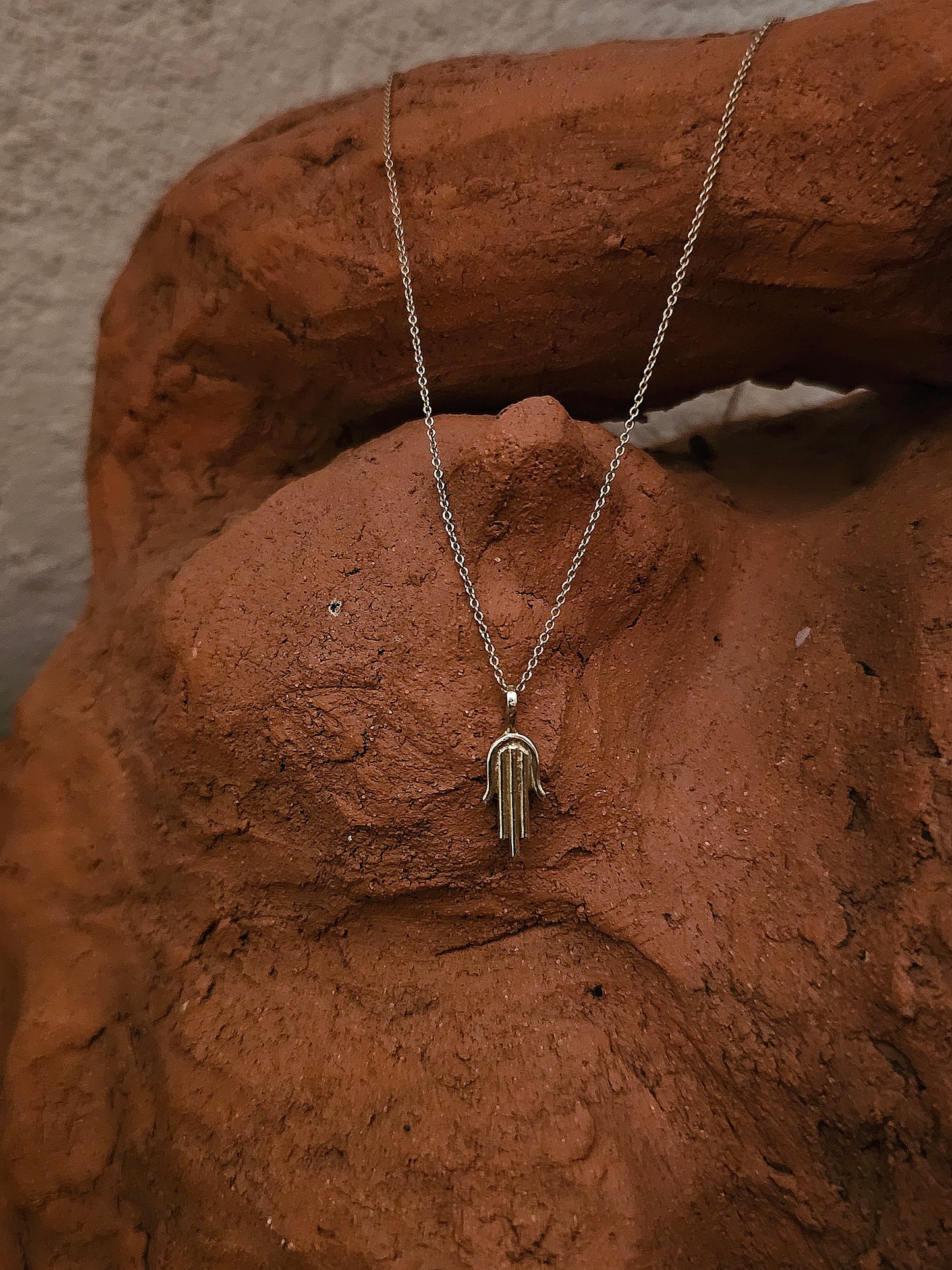 Hamsika Amulet Necklace 14K