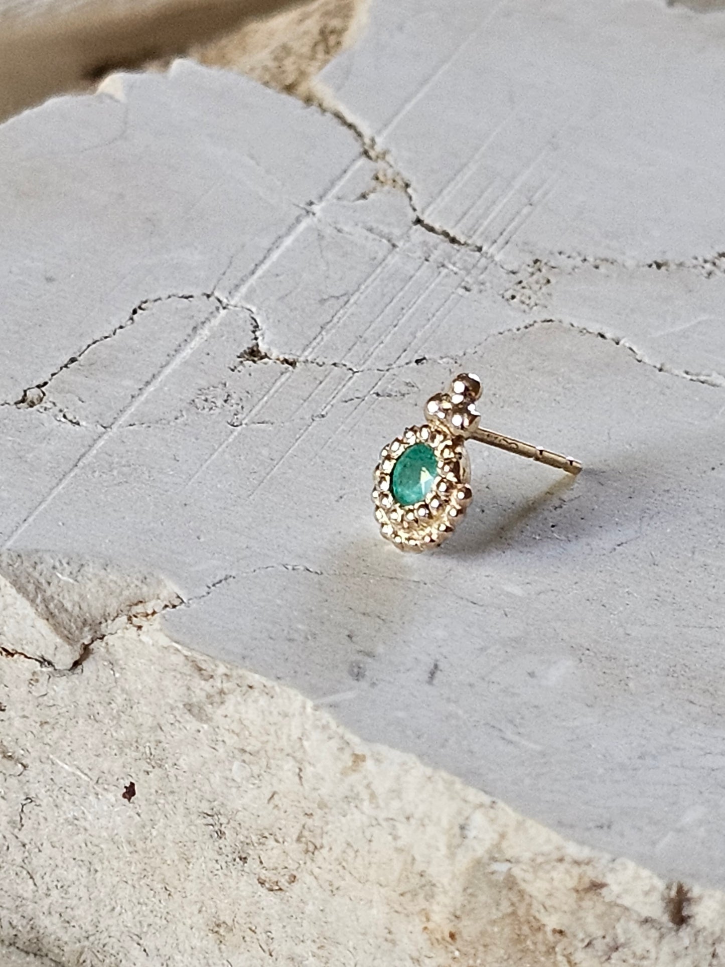 Owl Stud 14K