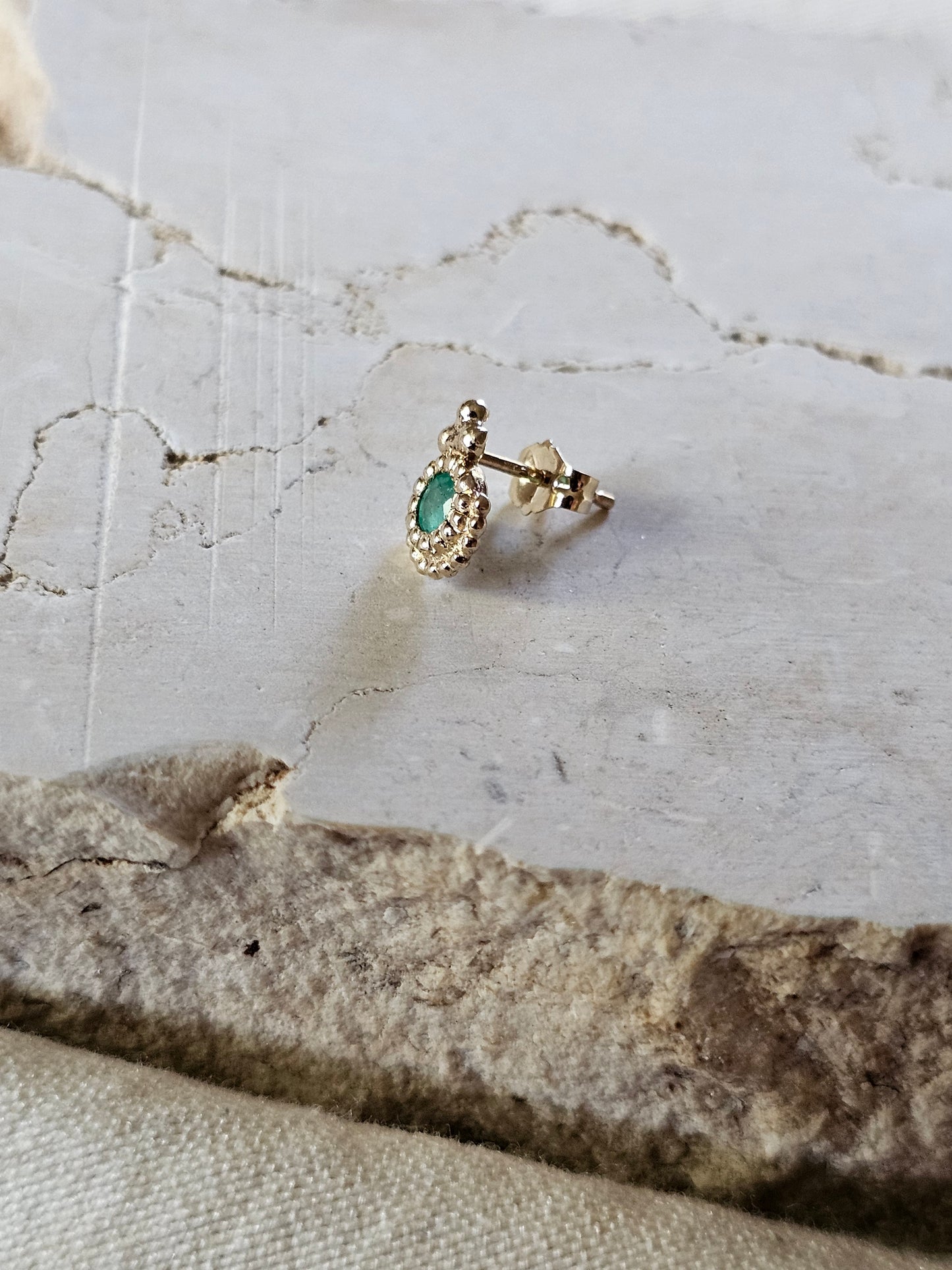 Owl Stud 14K