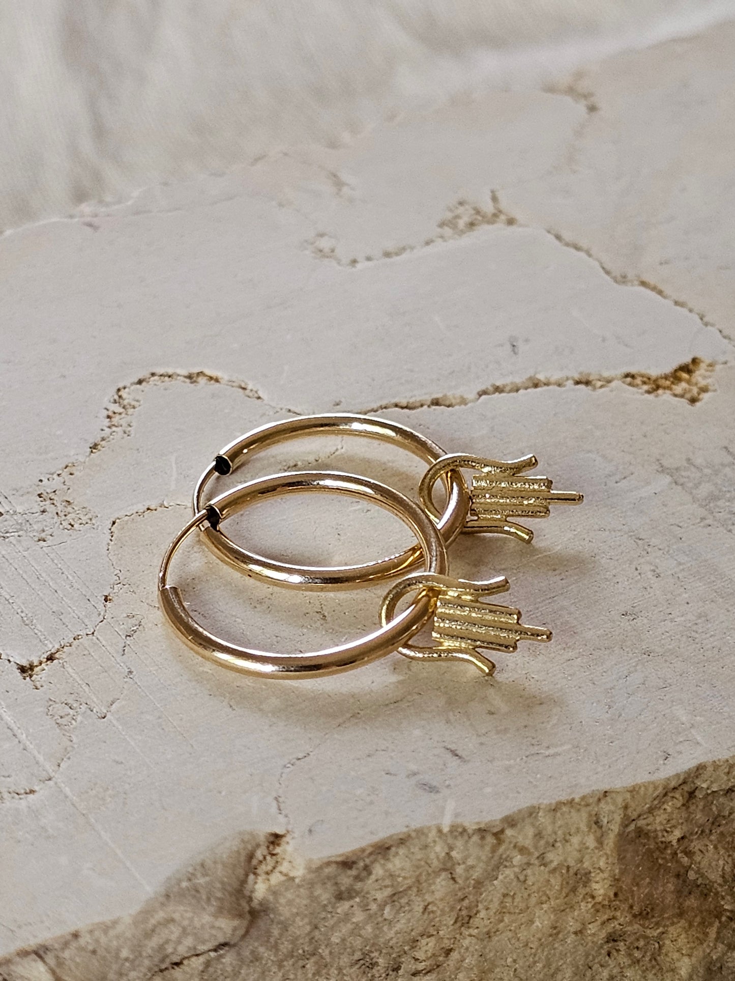 Hamsika Hoop Earrings 14K