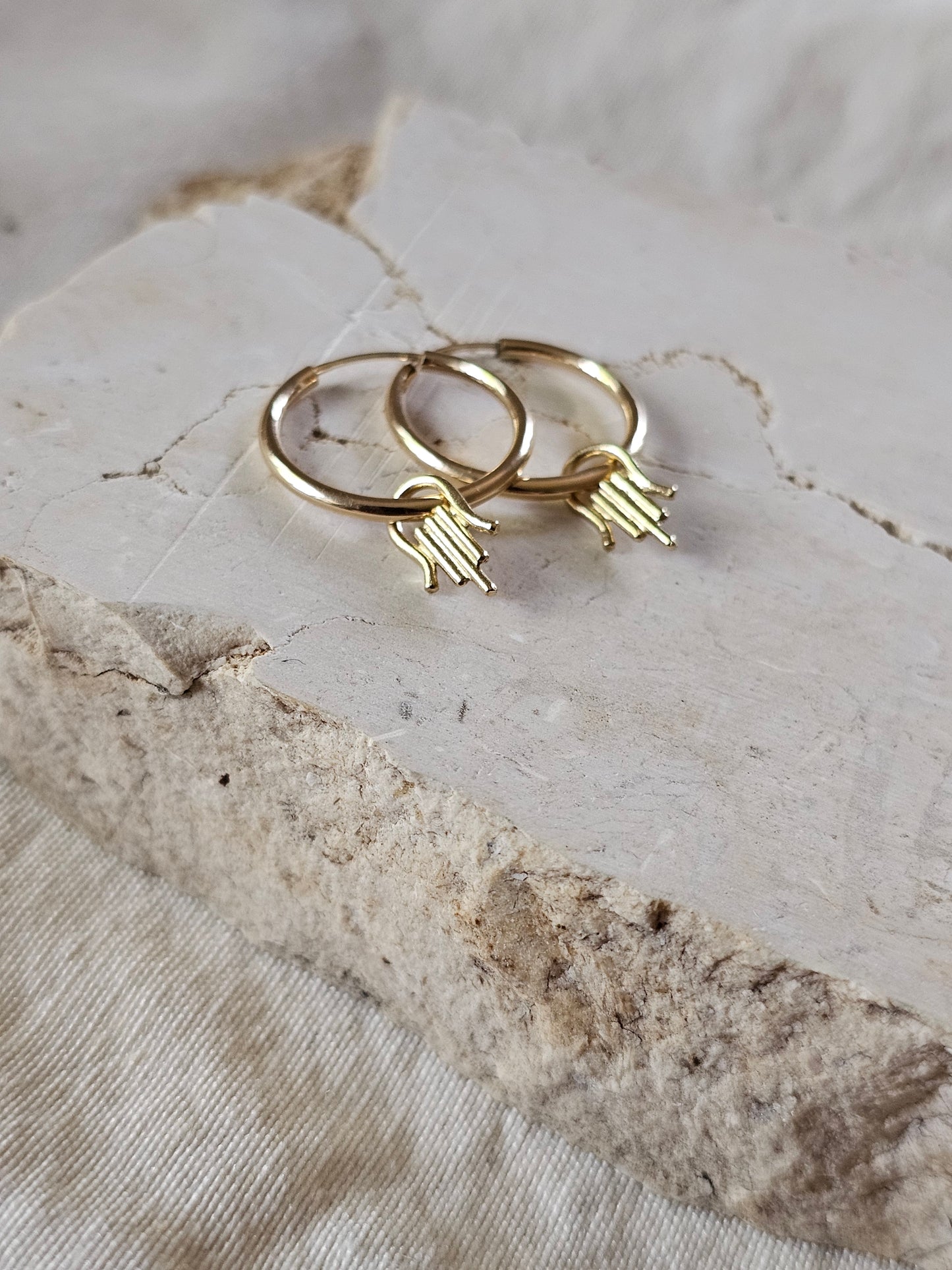 Hamsika Hoop Earrings 14K