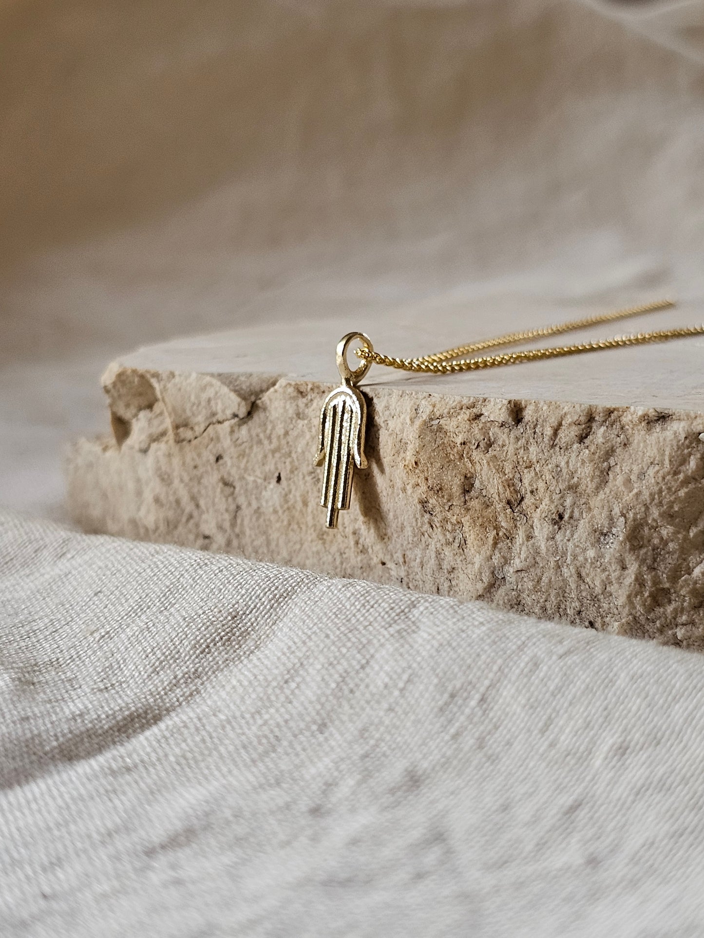 Hamsika Amulet Necklace 14K