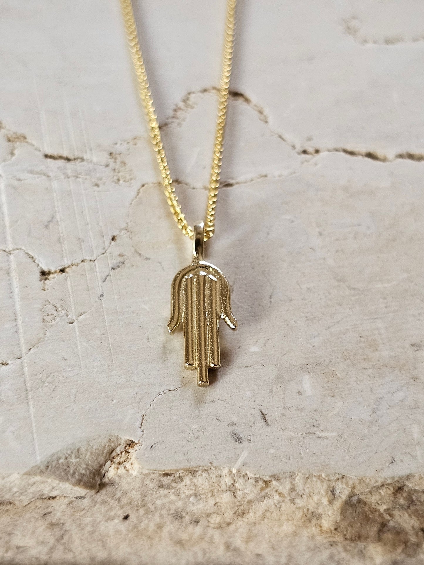 Hamsika Amulet Necklace 14K