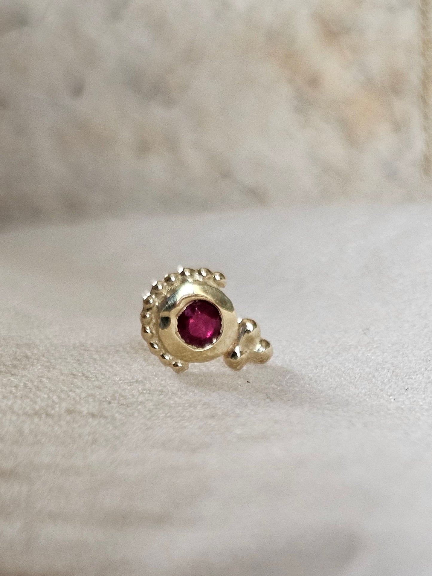 Owl Stud 14K