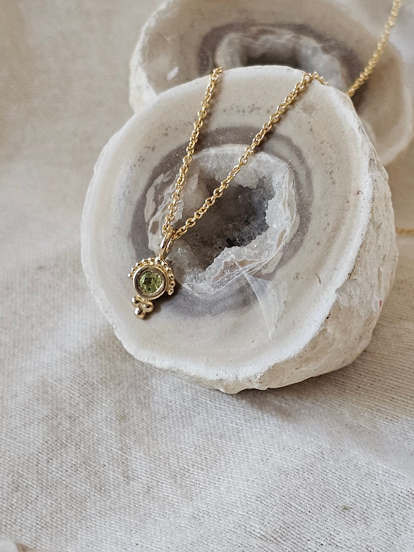 Owl Eye Necklace 14K