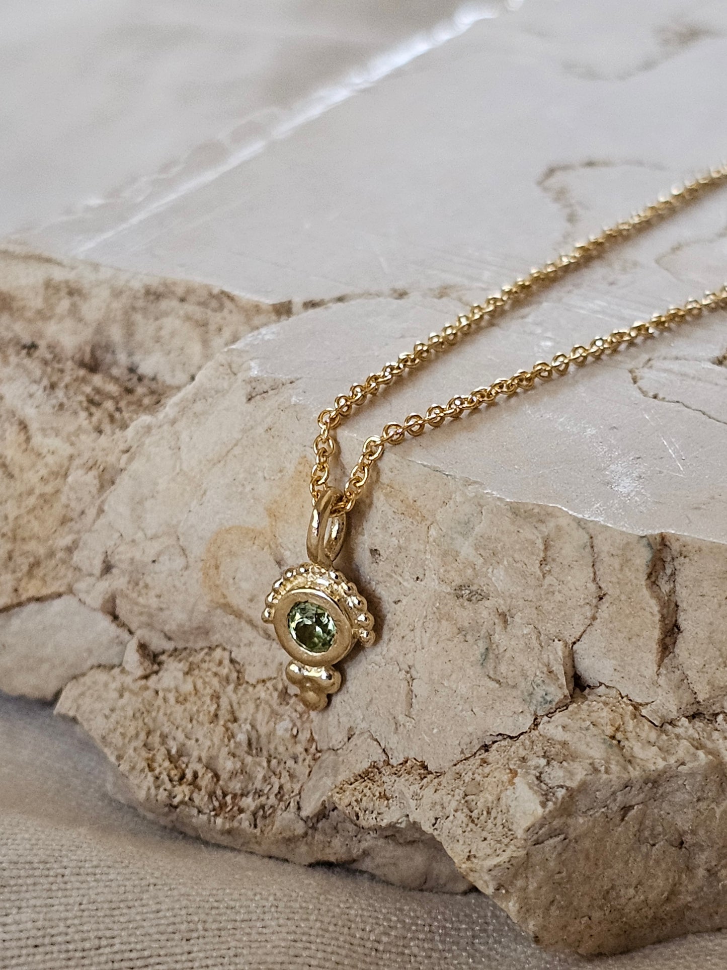 Owl Eye Necklace 14K