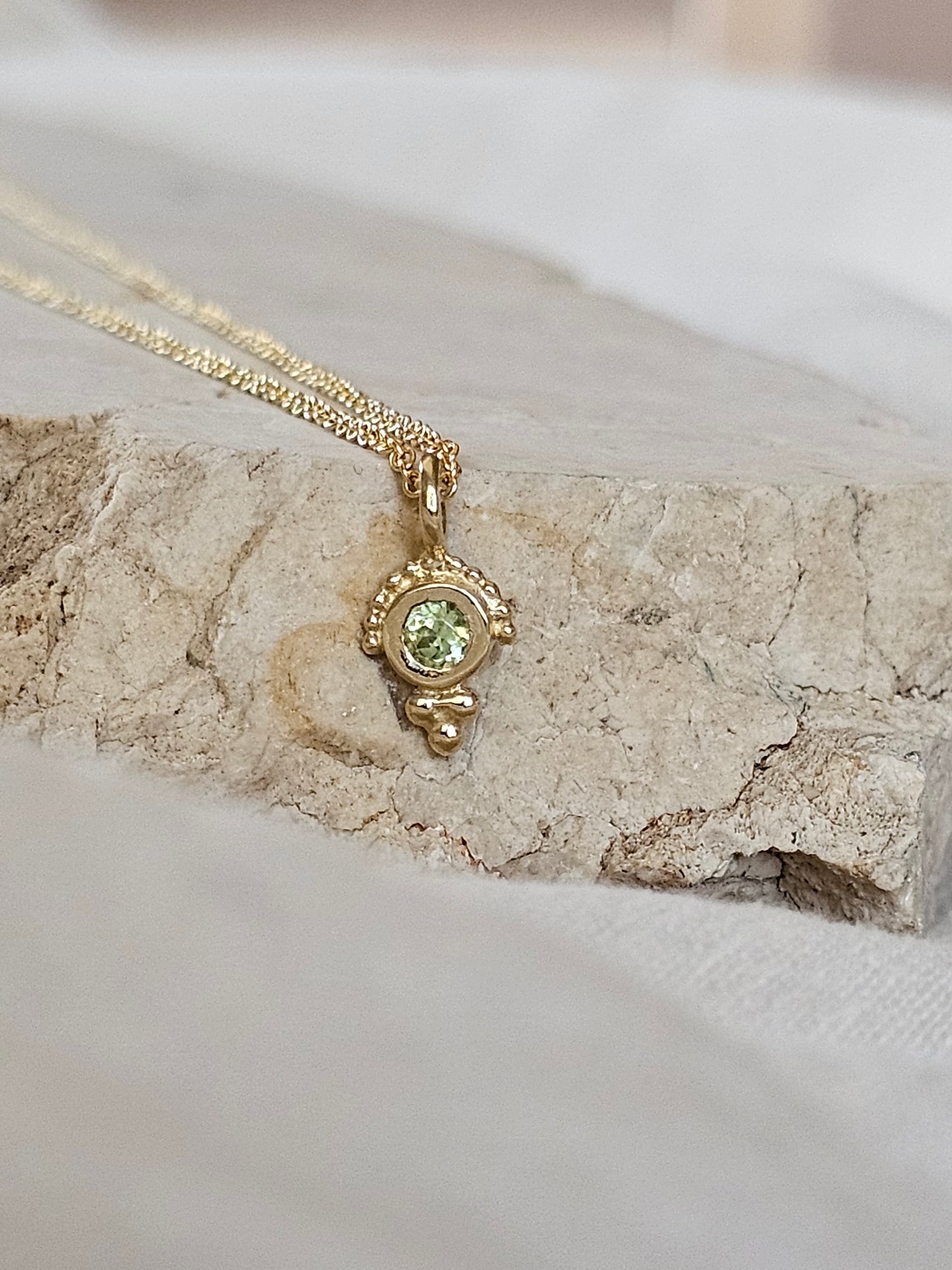 Owl Eye Necklace 14K