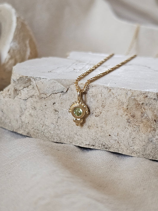 Owl Eye Necklace 14K
