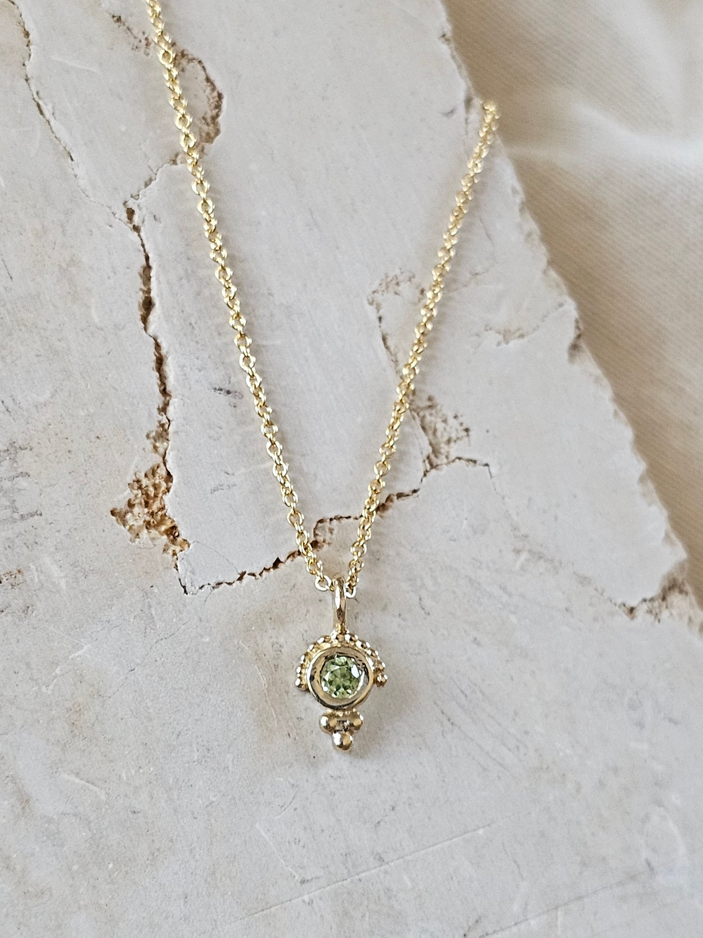Owl Eye Necklace 14K