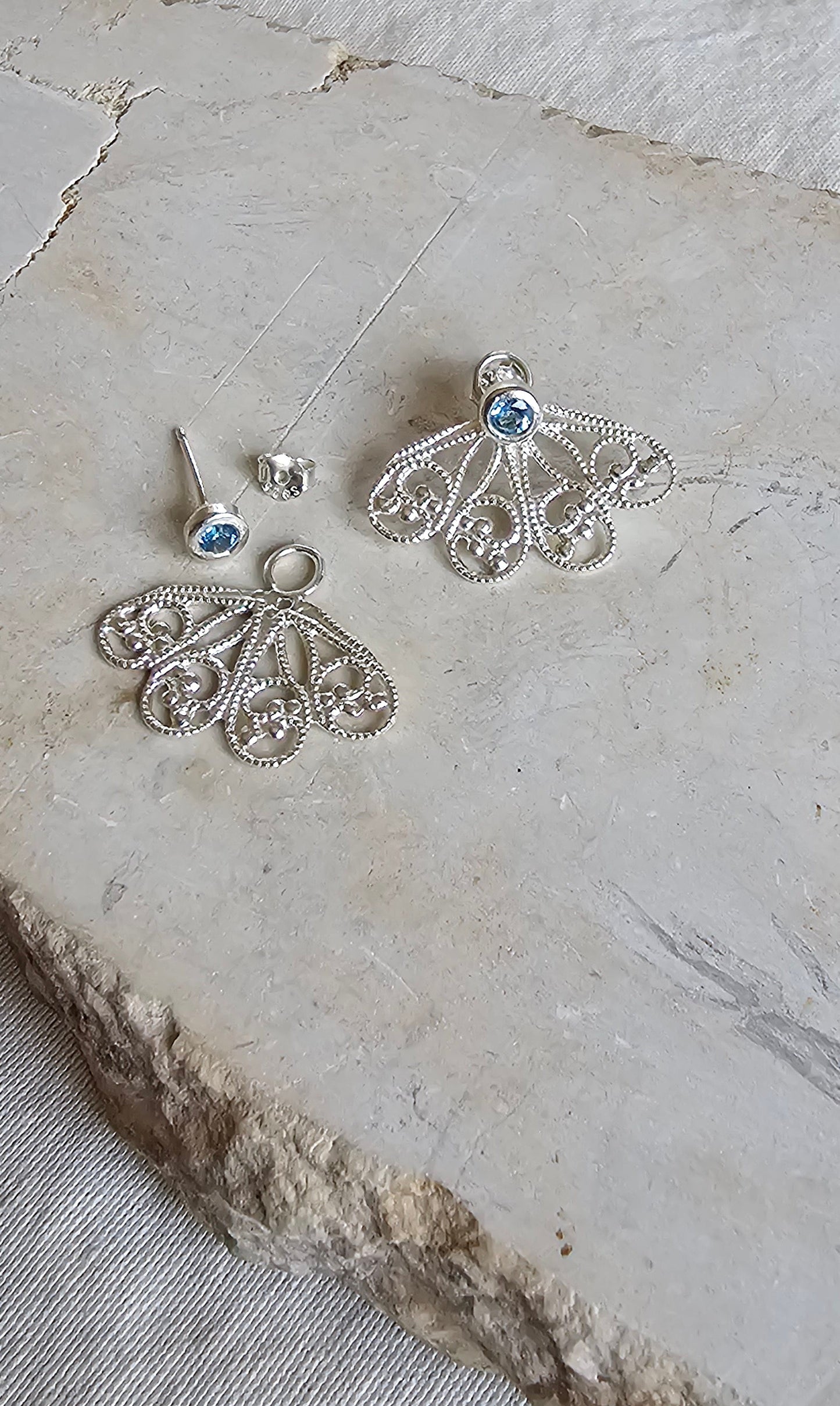 Gem Dot Ear Jacket Stud