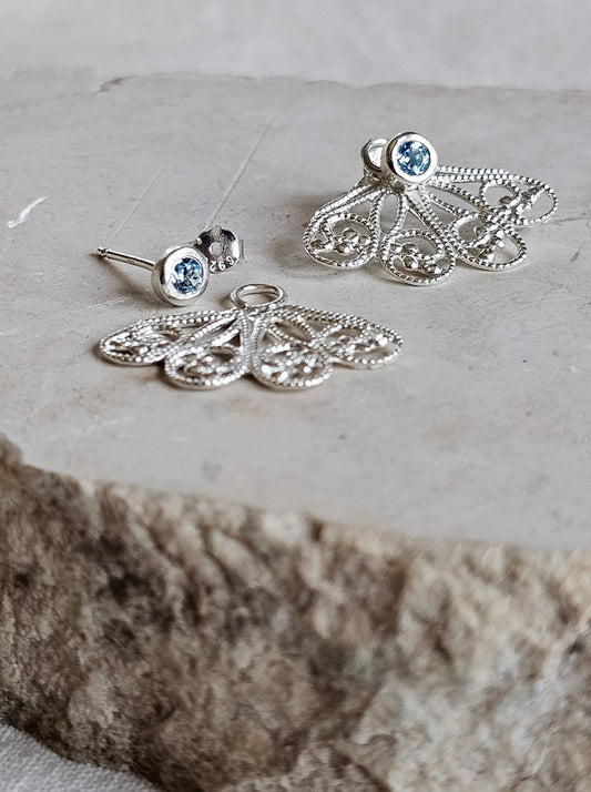 Gem Dot Ear Jacket Stud