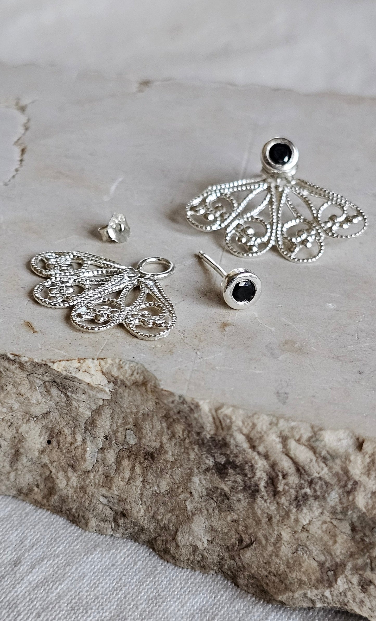 Gem Dot Ear Jacket Stud