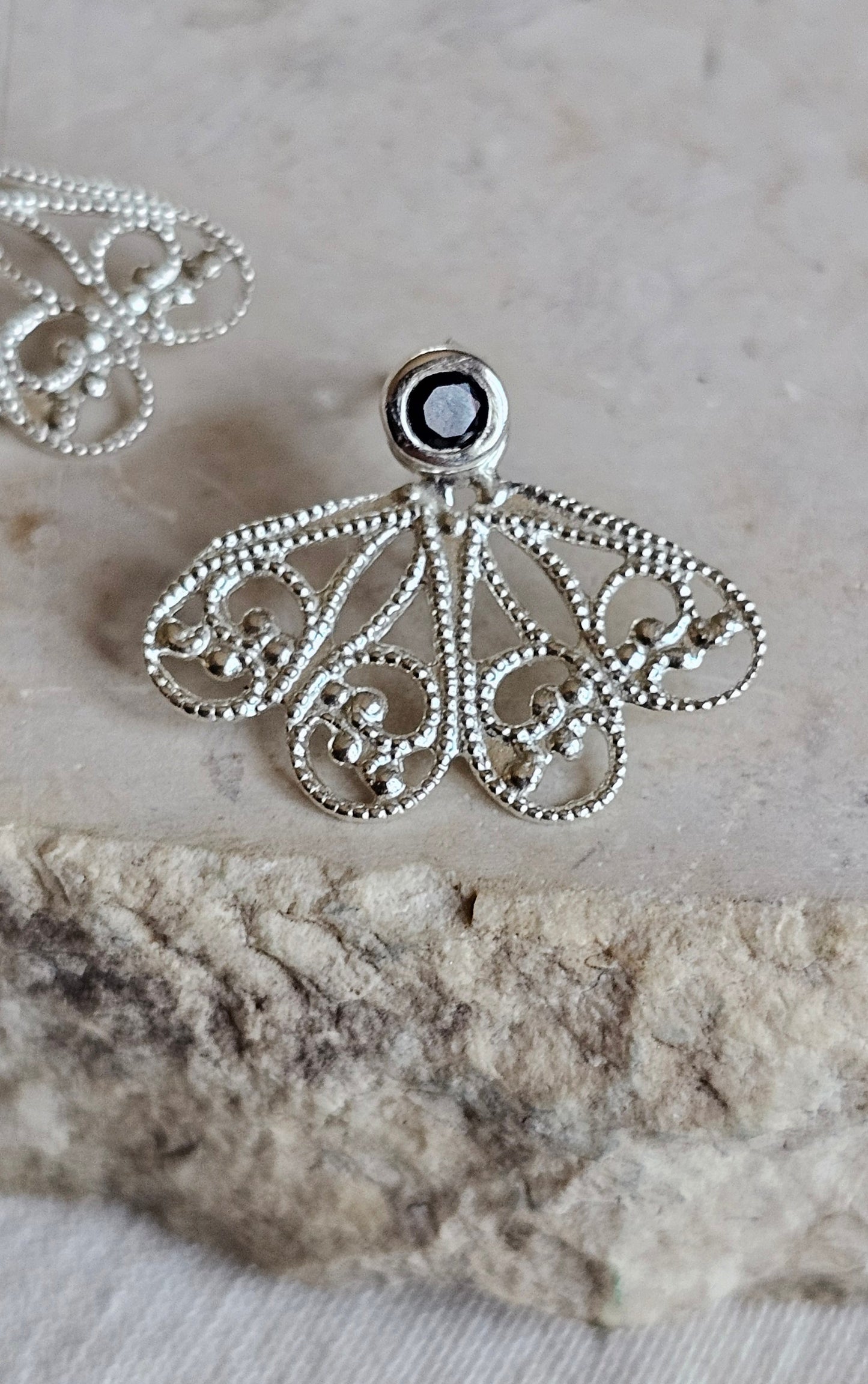 Gem Dot Ear Jacket Stud