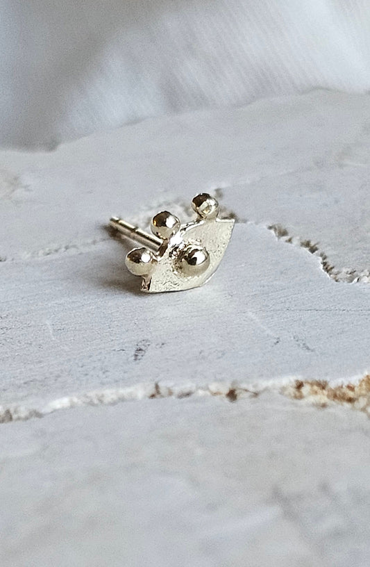 Tiny Eye Stud 14K