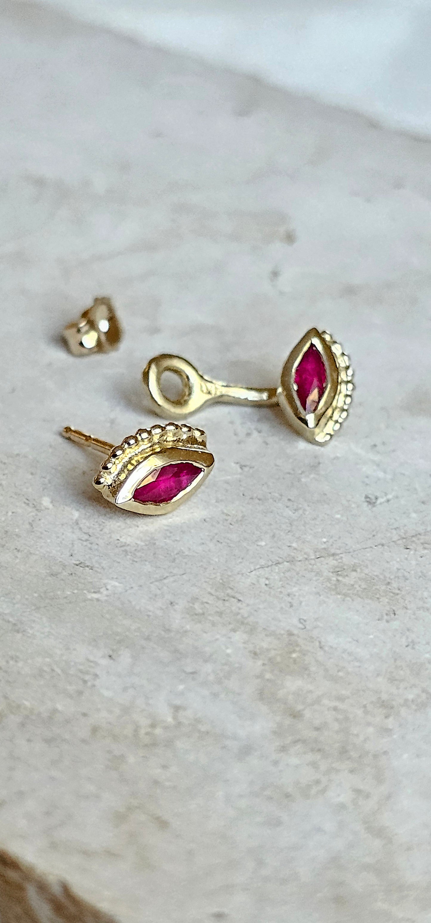 Ruby Double Eye 14K