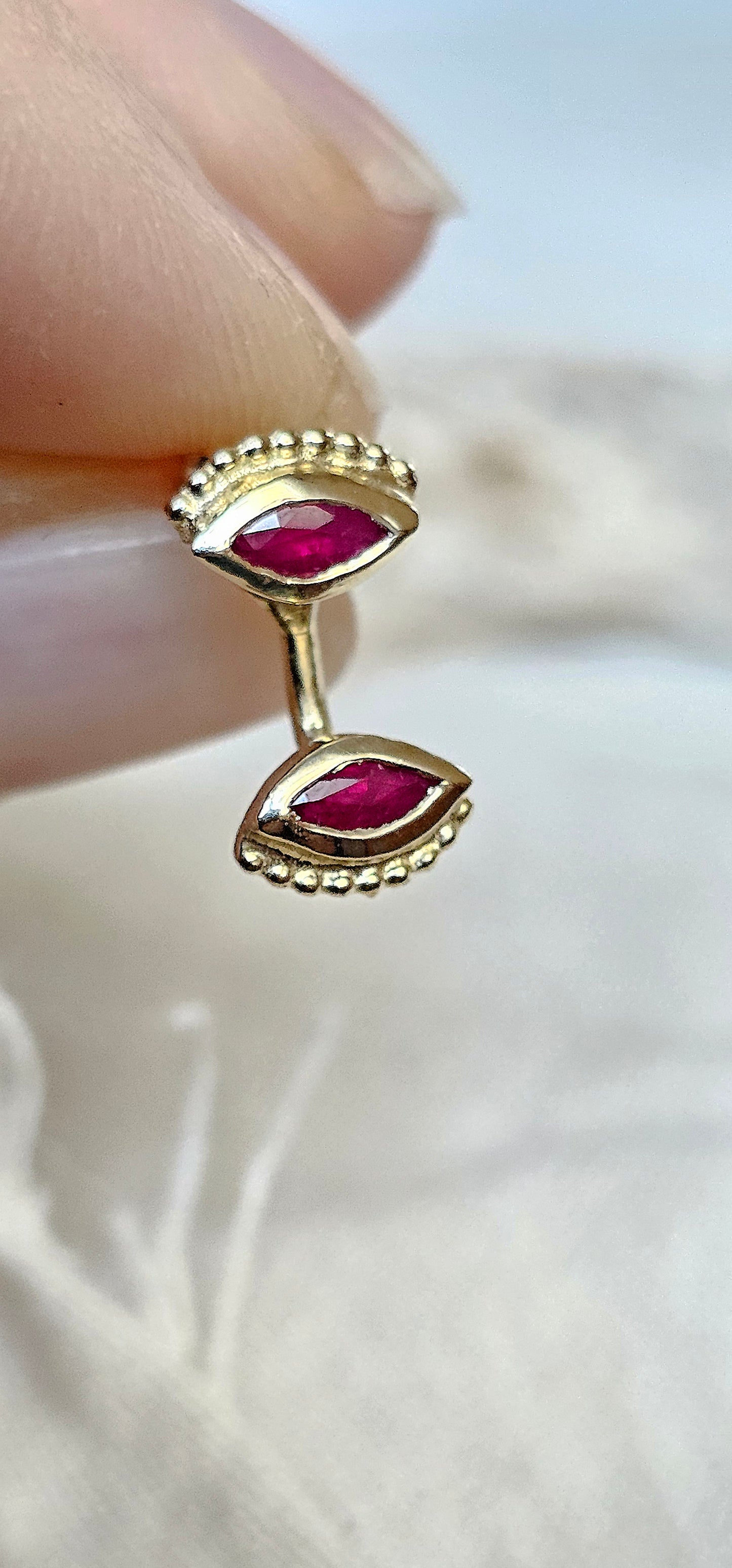Ruby Double Eye 14K