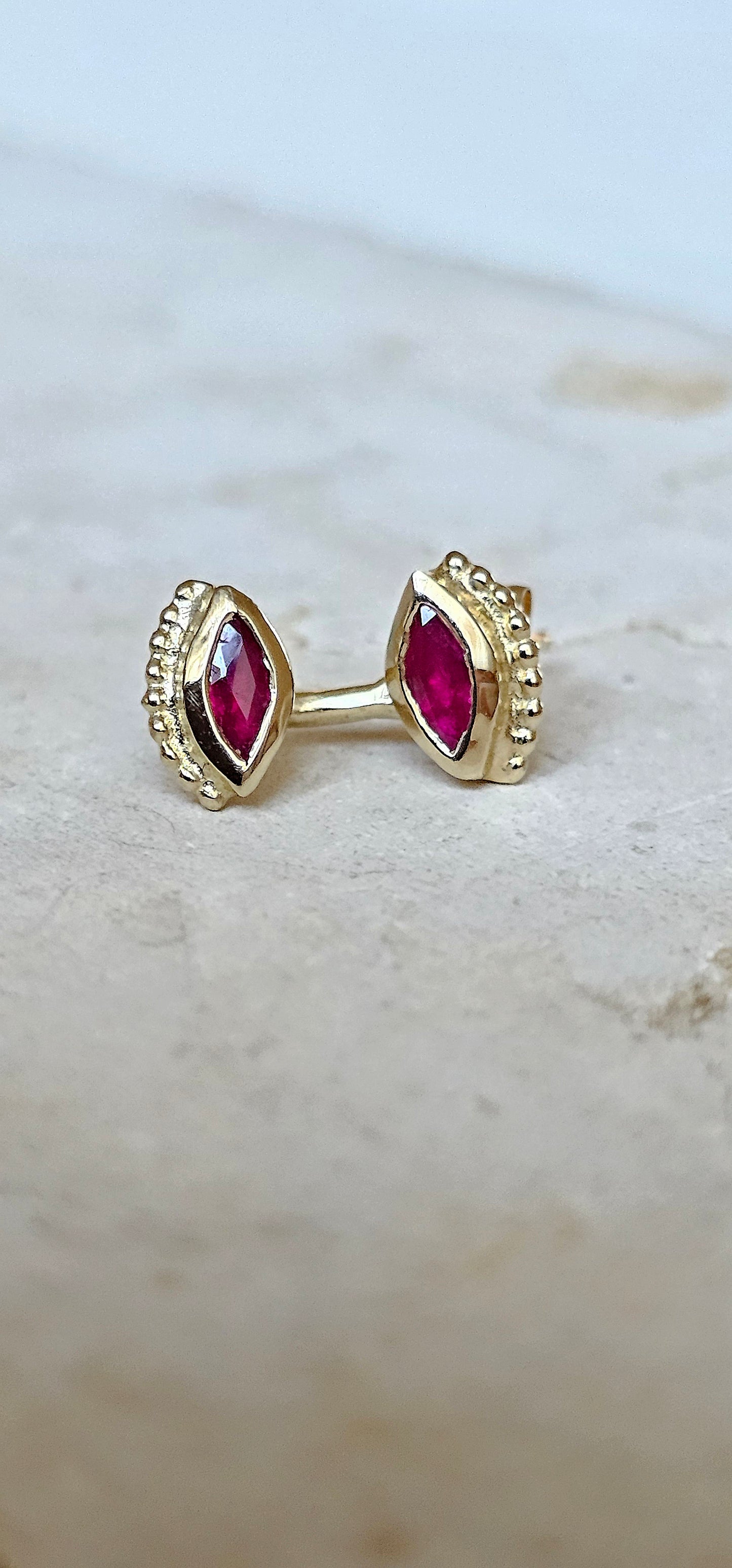 Ruby Double Eye 14K