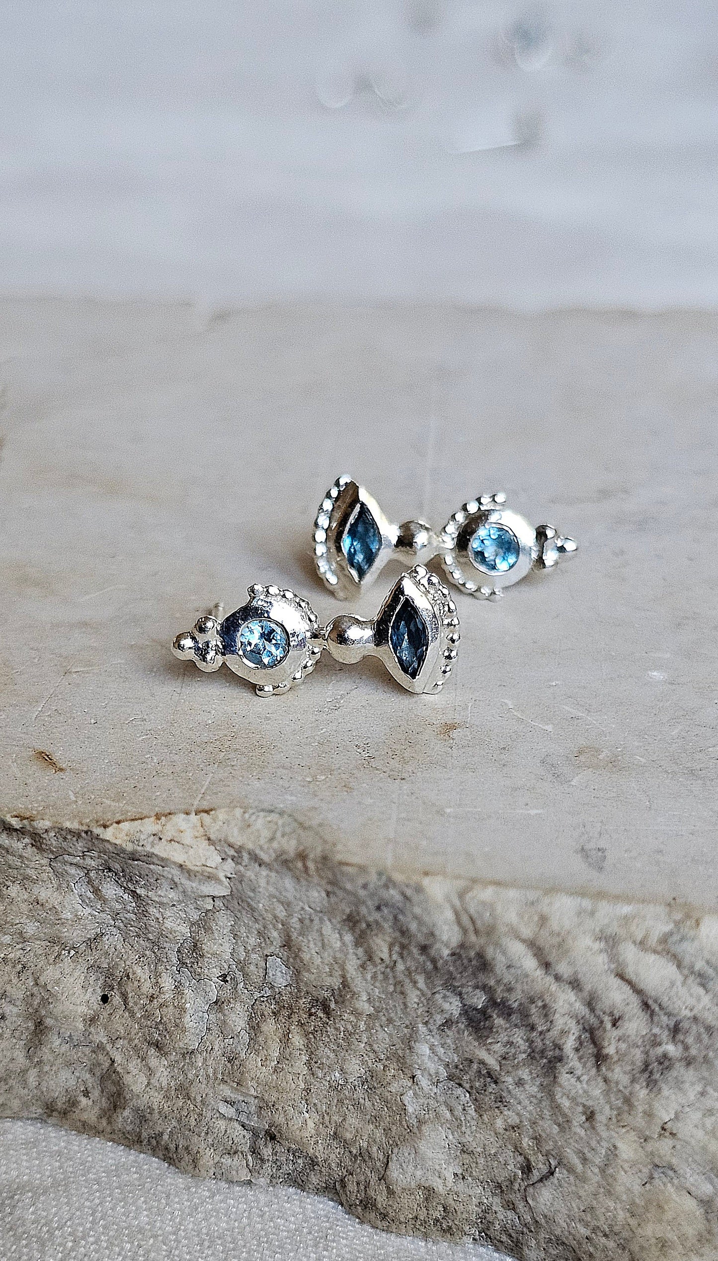 Temple Studs Silver