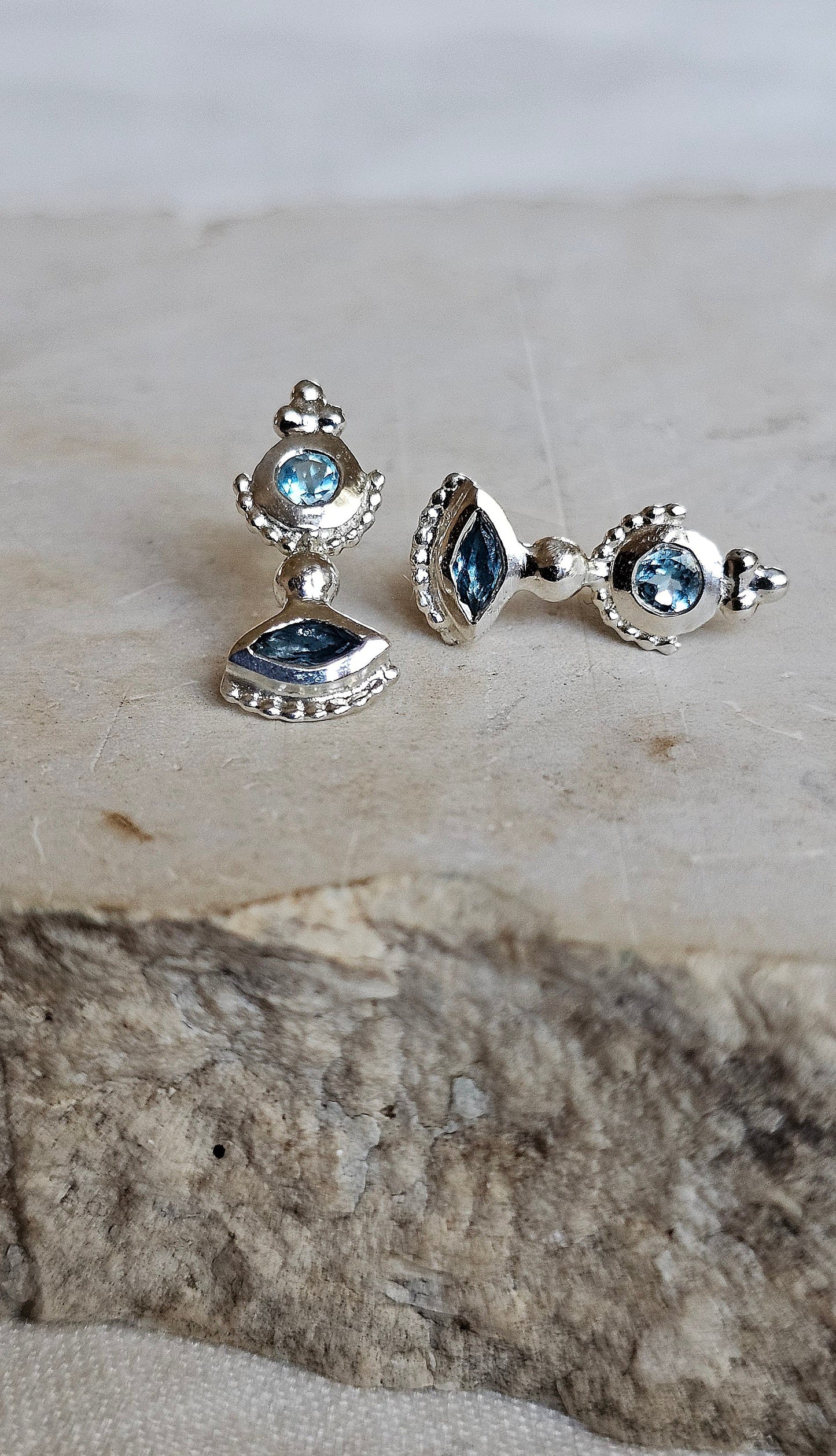 Temple Studs Silver