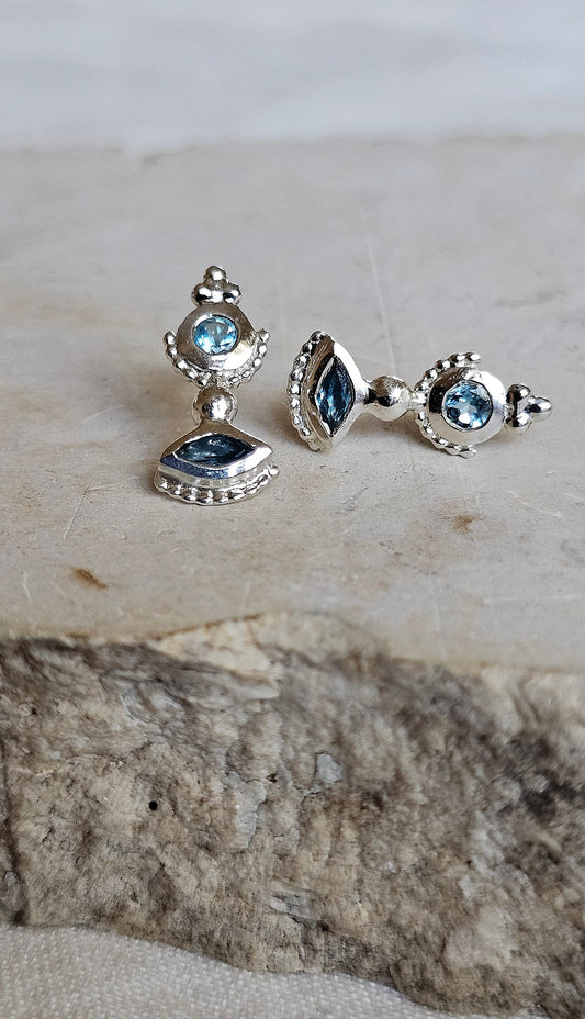 Temple Studs Silver