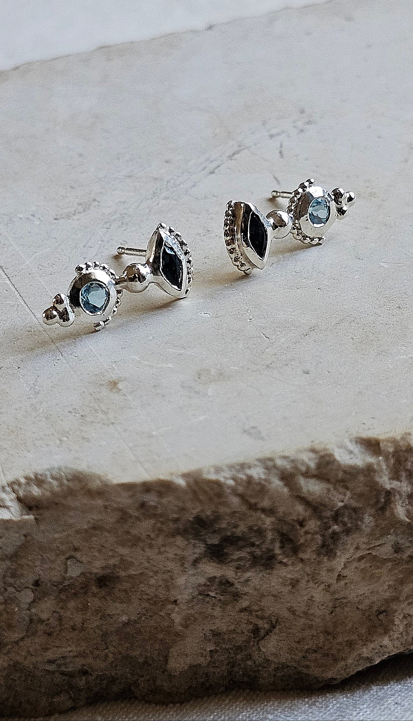 Temple Studs Silver