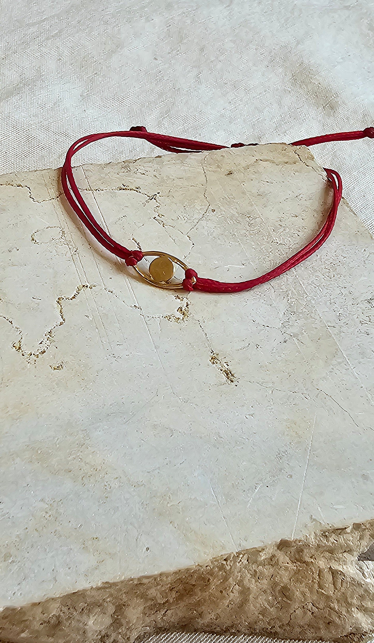 Eye Thread Bracelet Gold Plated