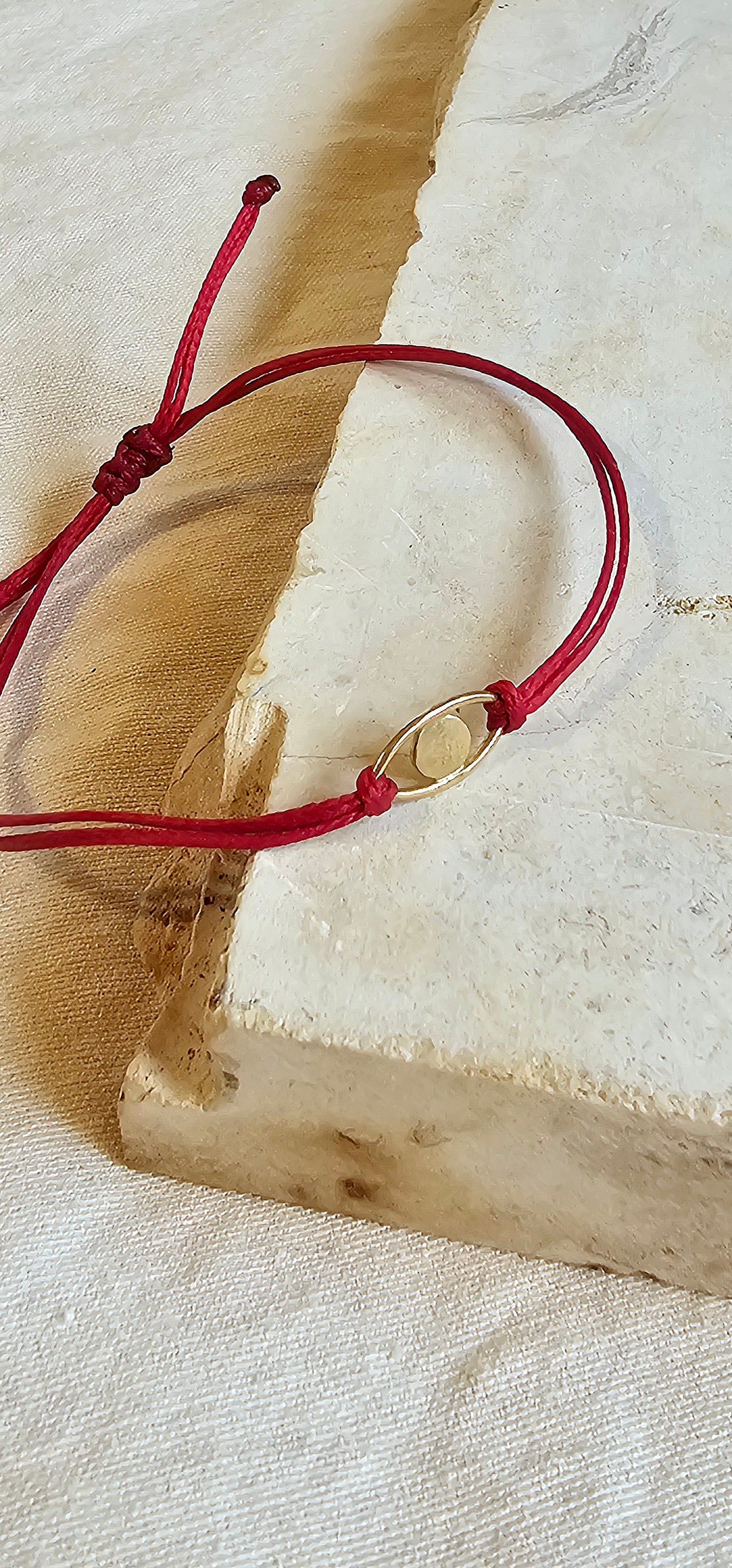 Eye Thread Bracelet Gold Plated