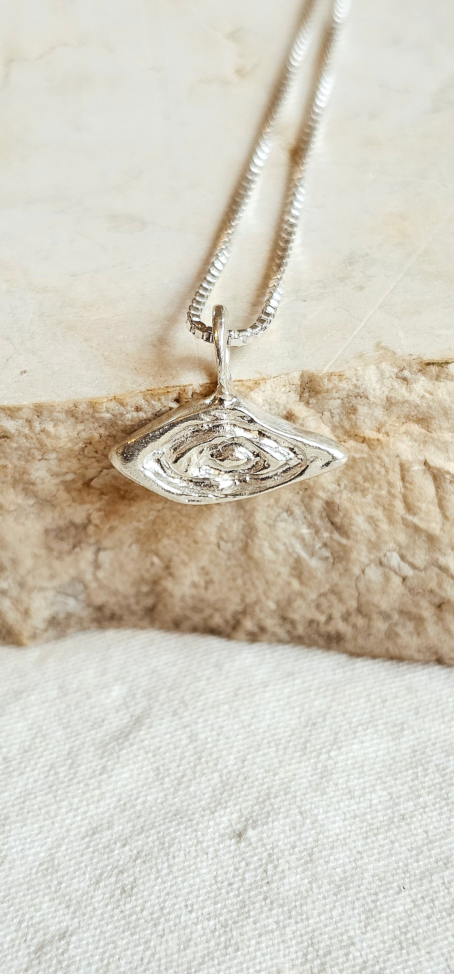 Ethnic Eye Amulet Silver