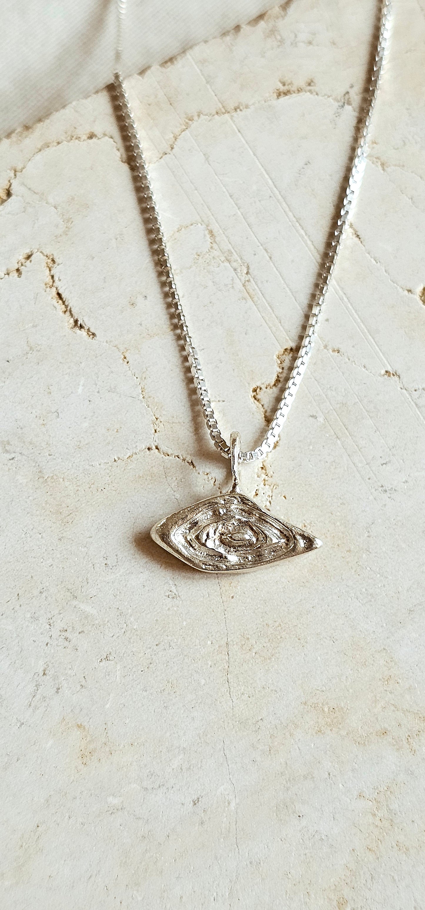 Ethnic Eye Amulet Silver