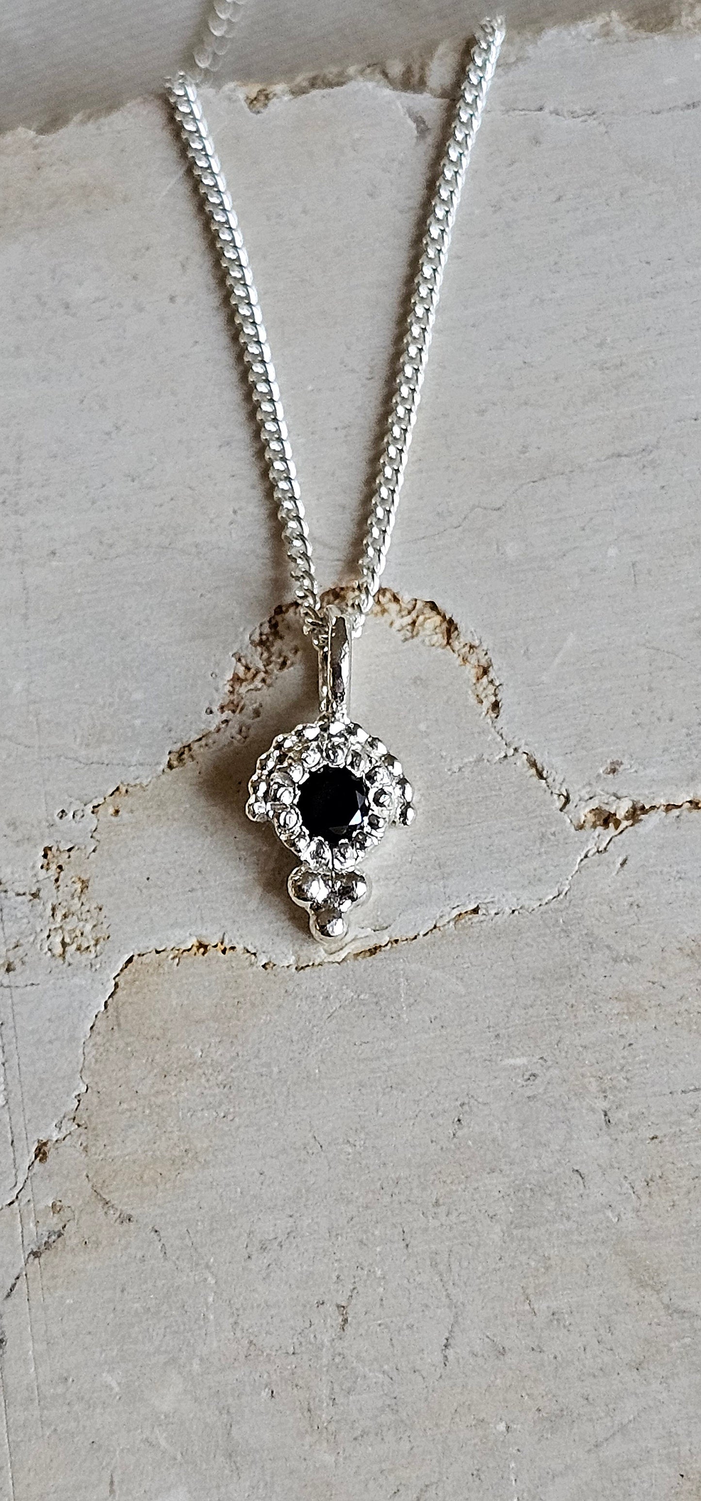 Owl Eye Necklace Silver