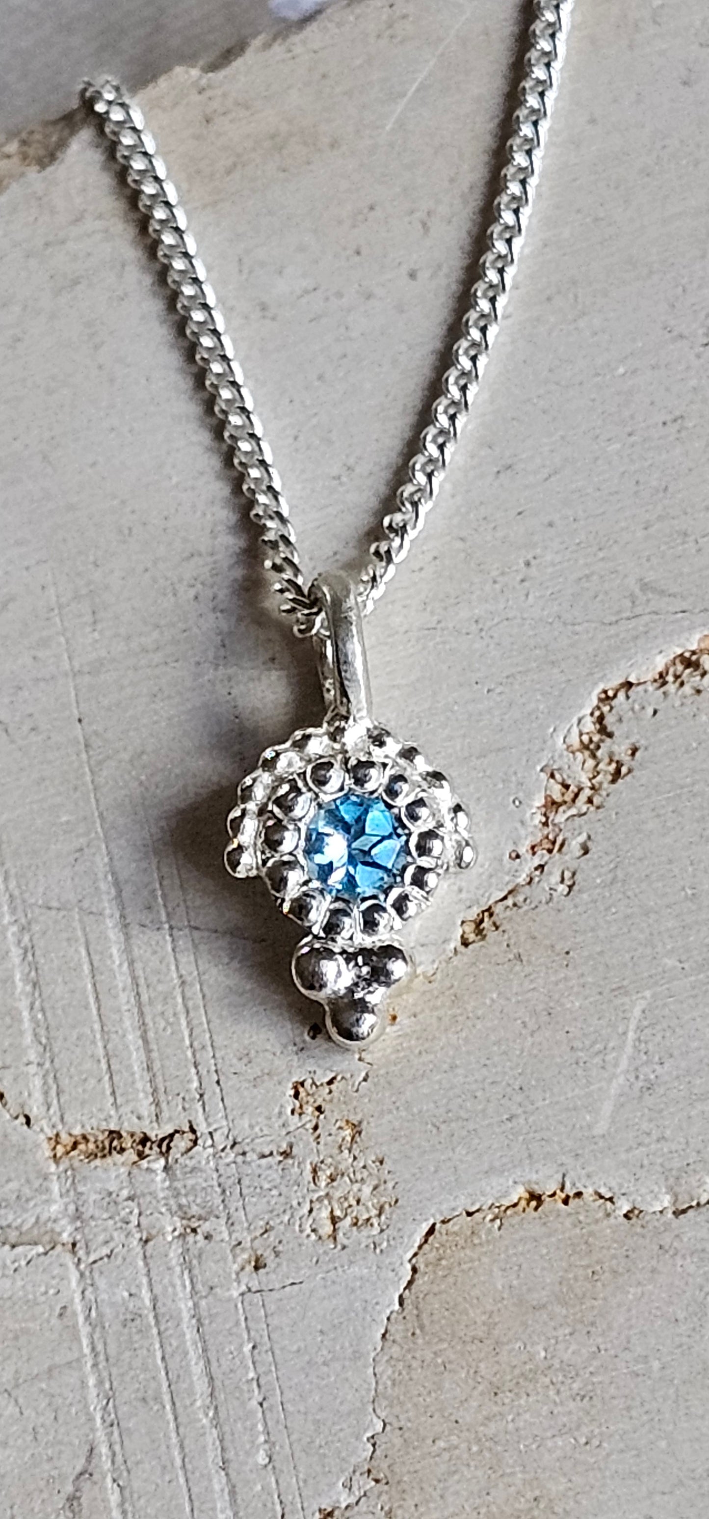 Owl Eye Necklace Silver