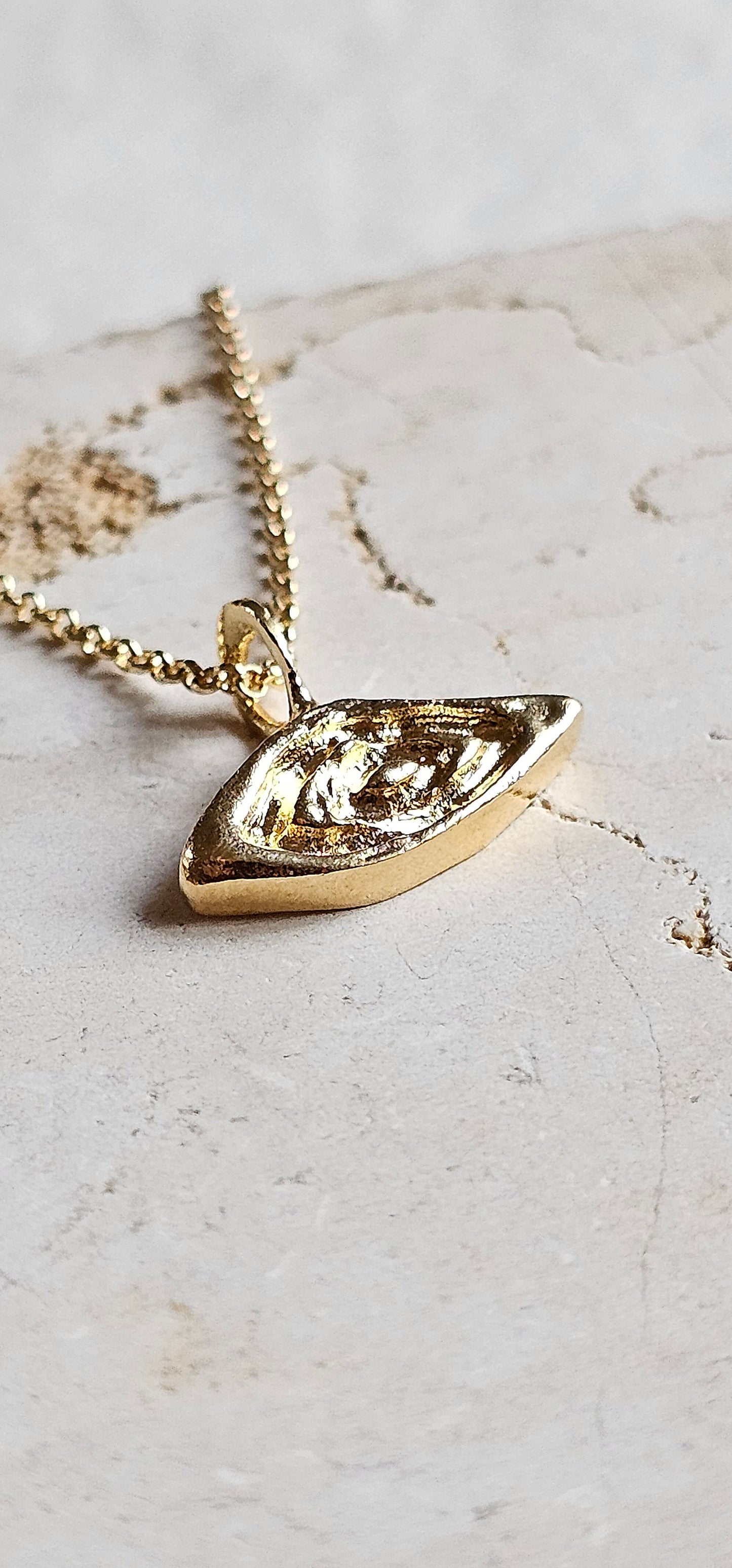 Ethnic Eye Amulet Gold Plated